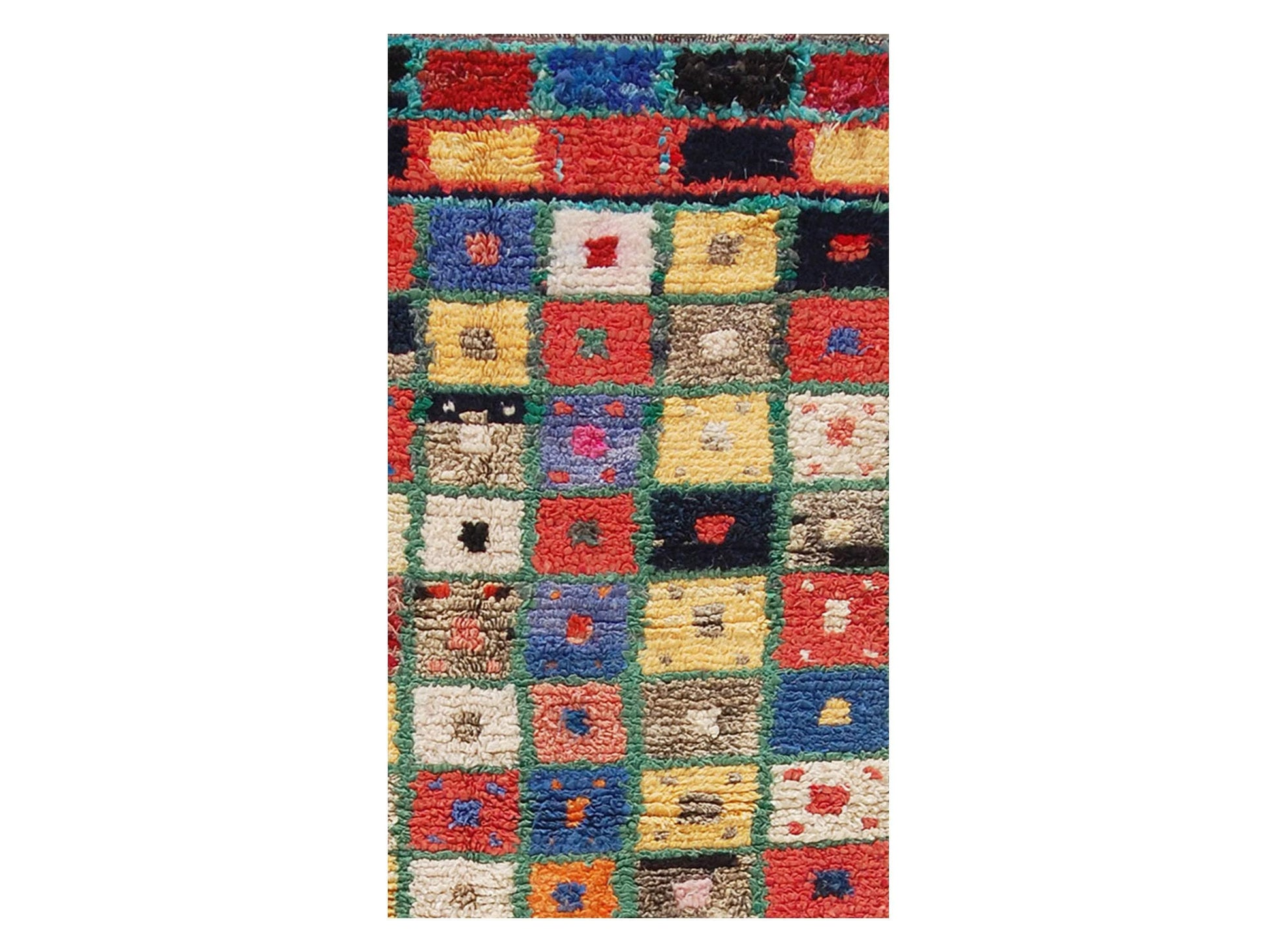 Vintage Moroccan Rug - Gwafa Morocco Collection Boucherouite Rugs Of Morocco