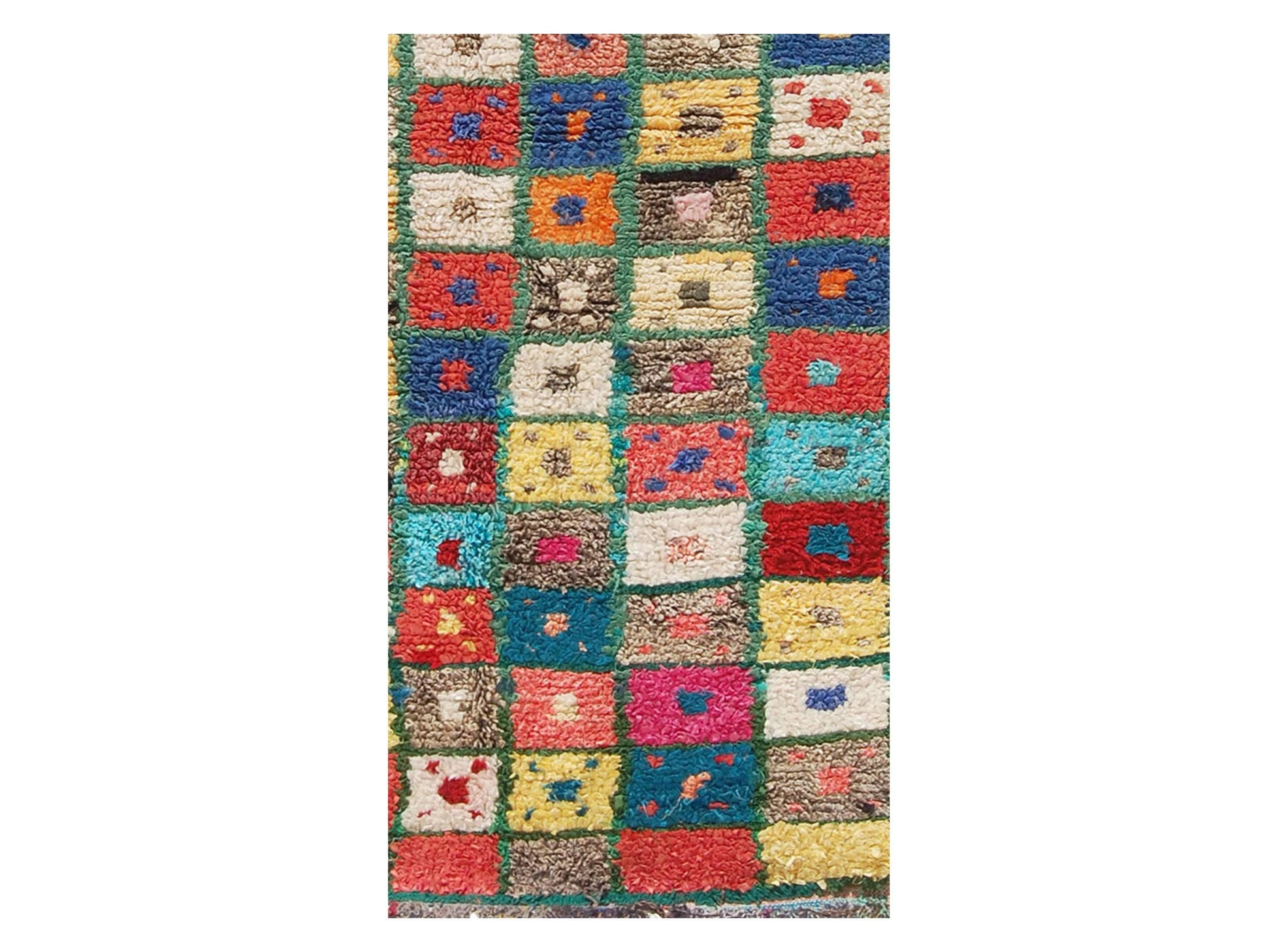 Vintage Moroccan Rug - Gwafa Morocco Collection Boucherouite Rugs Of Morocco