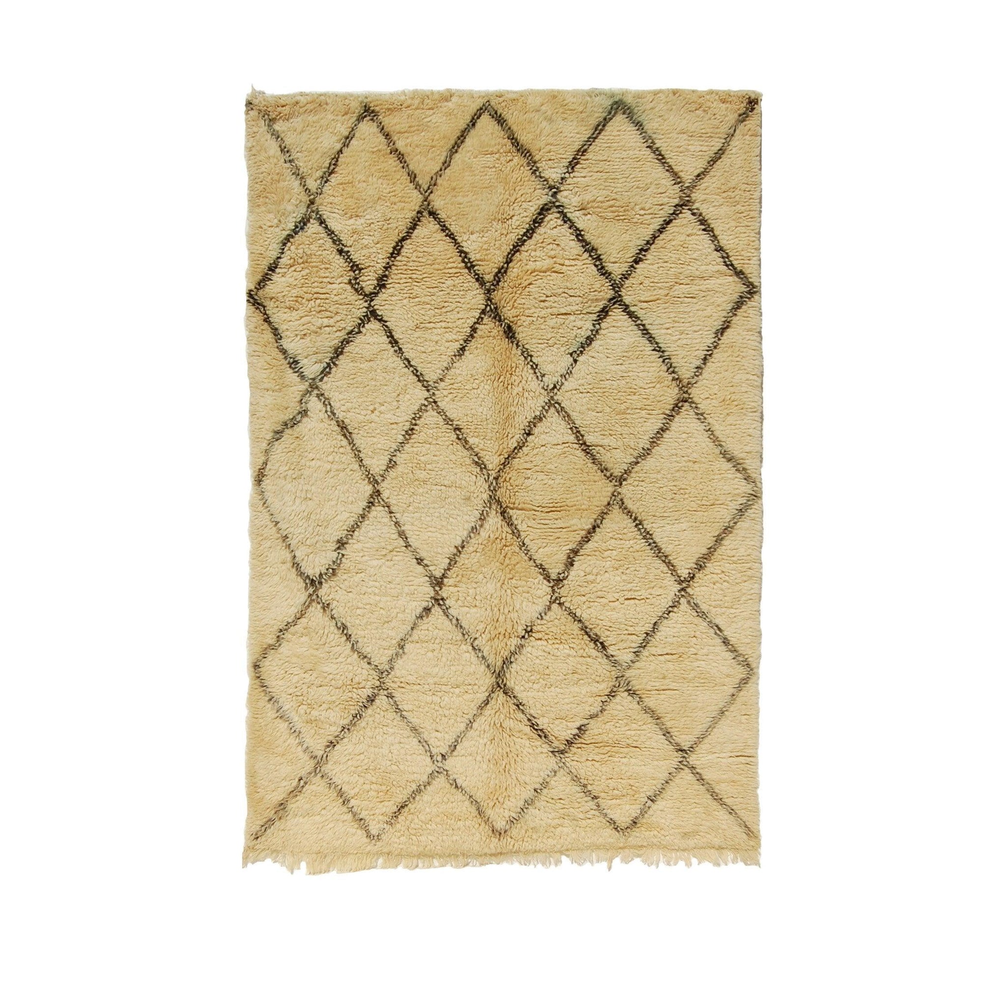 Vintage Moroccan Rug - Houdoue Morocco Collection Beni Ourain Rugs Of Morocco