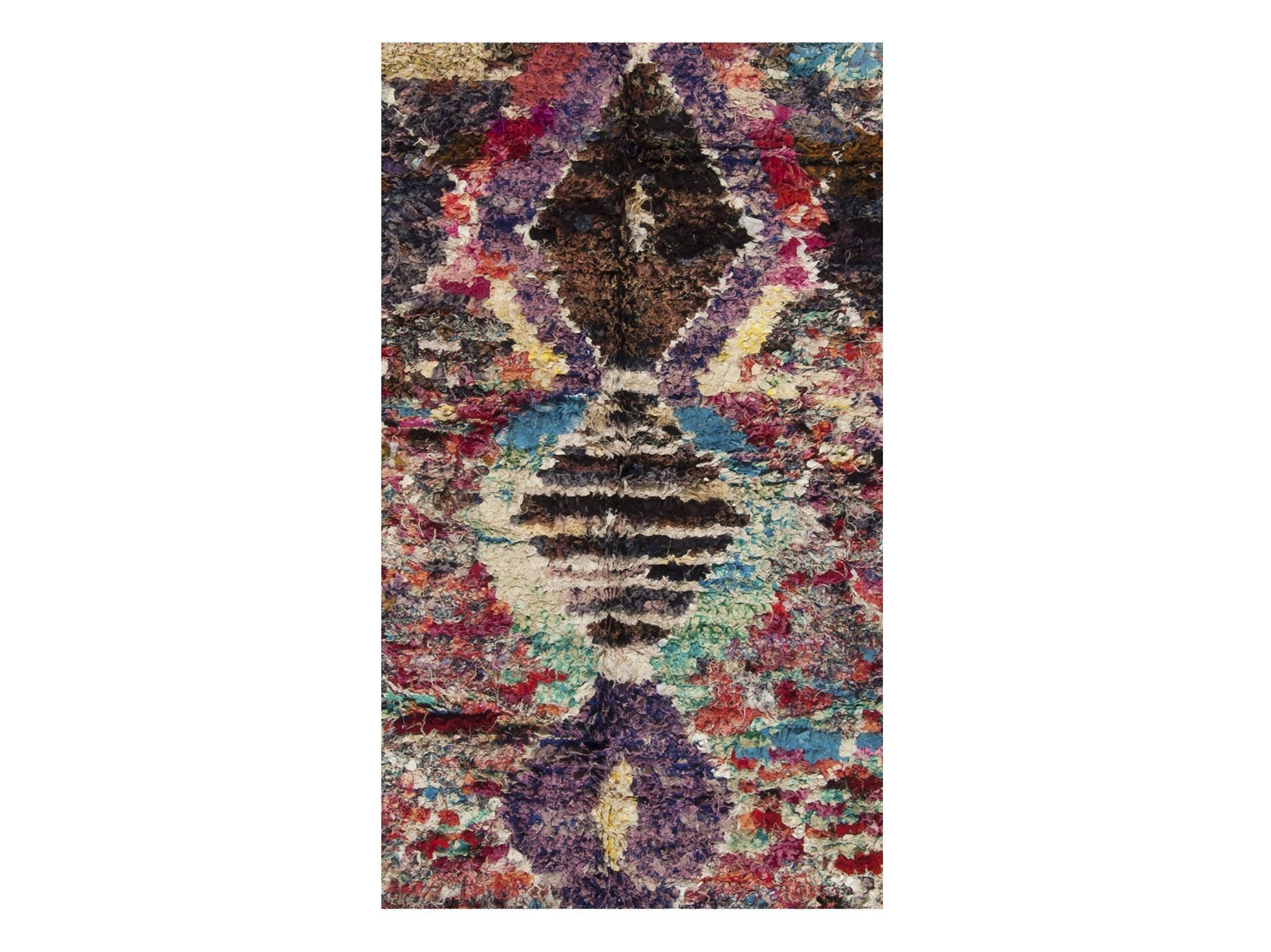 Vintage Moroccan Rug - Idder Morocco Collection Boucherouite Rugs Of Morocco