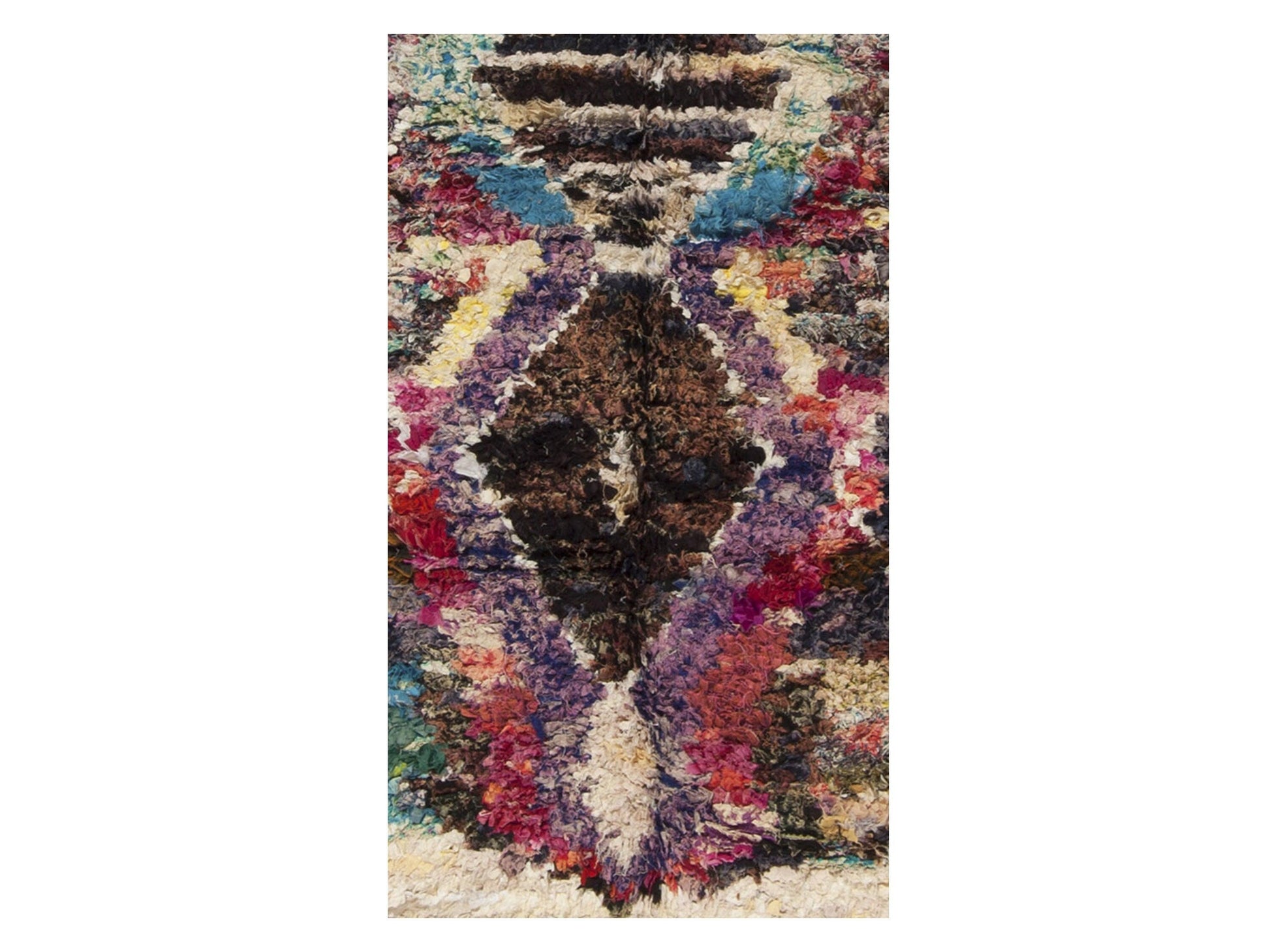 Vintage Moroccan Rug - Idder Morocco Collection Boucherouite Rugs Of Morocco