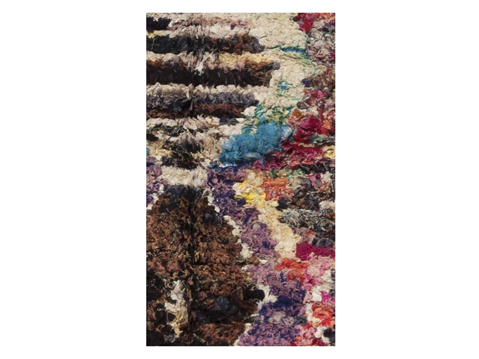 Vintage Moroccan Rug - Idder Morocco Collection Boucherouite Rugs Of Morocco