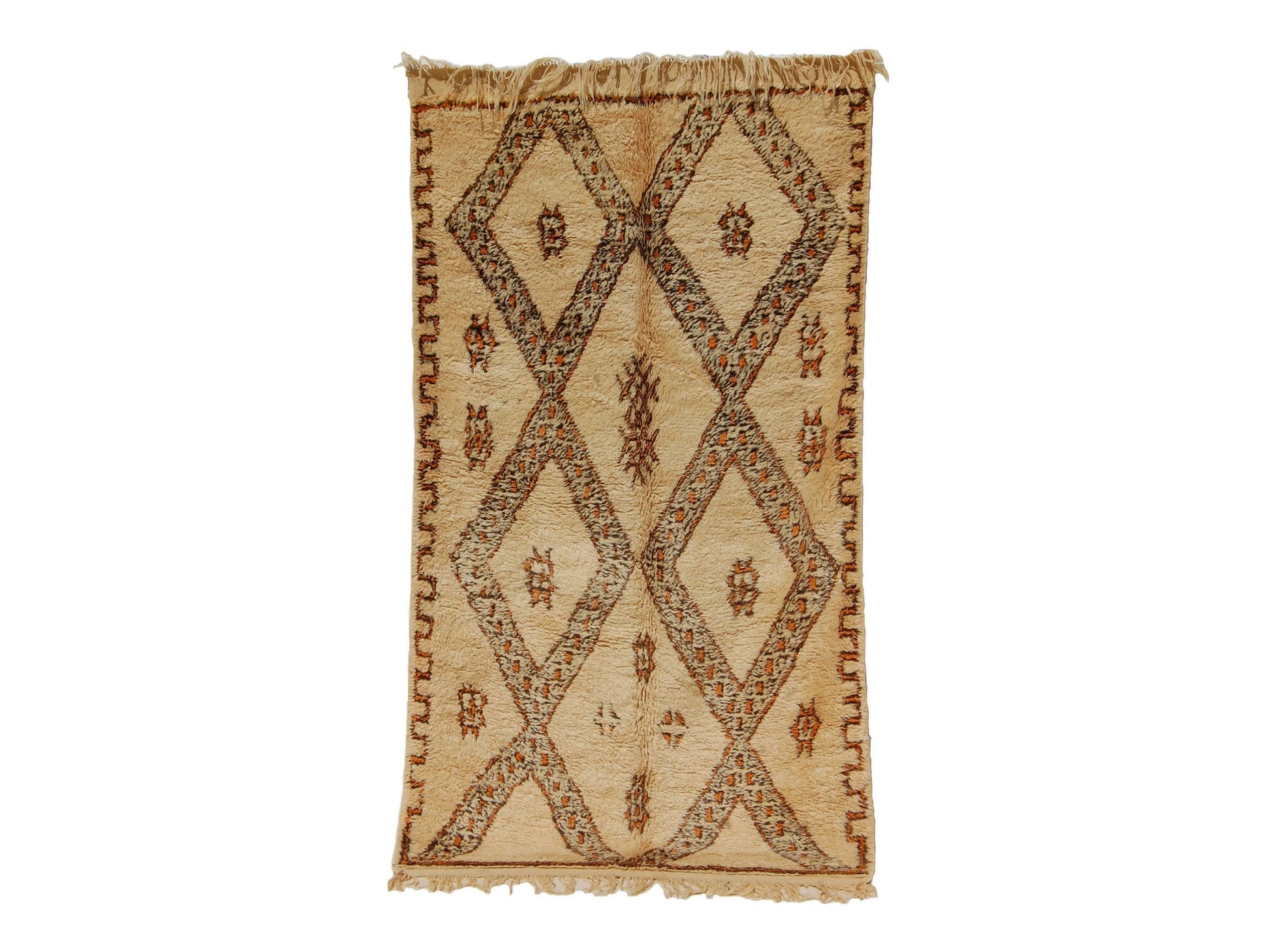 Vintage Moroccan Rug - Iken Morocco Collection Beni Ourain Rugs Of Morocco