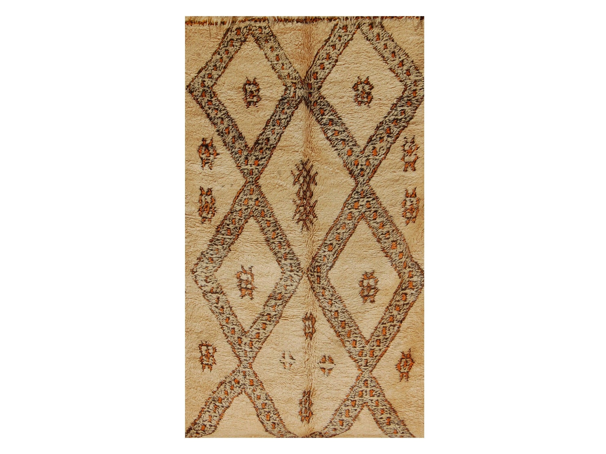Vintage Moroccan Rug - Iken Morocco Collection Beni Ourain Rugs Of Morocco
