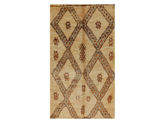Vintage Moroccan Rug - Iken Morocco Collection Beni Ourain Rugs Of Morocco