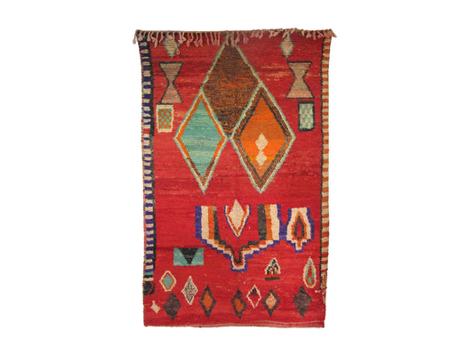 Vintage Moroccan Rug - Izebboudjen Morocco Collection Boujaad Rugs Of Morocco