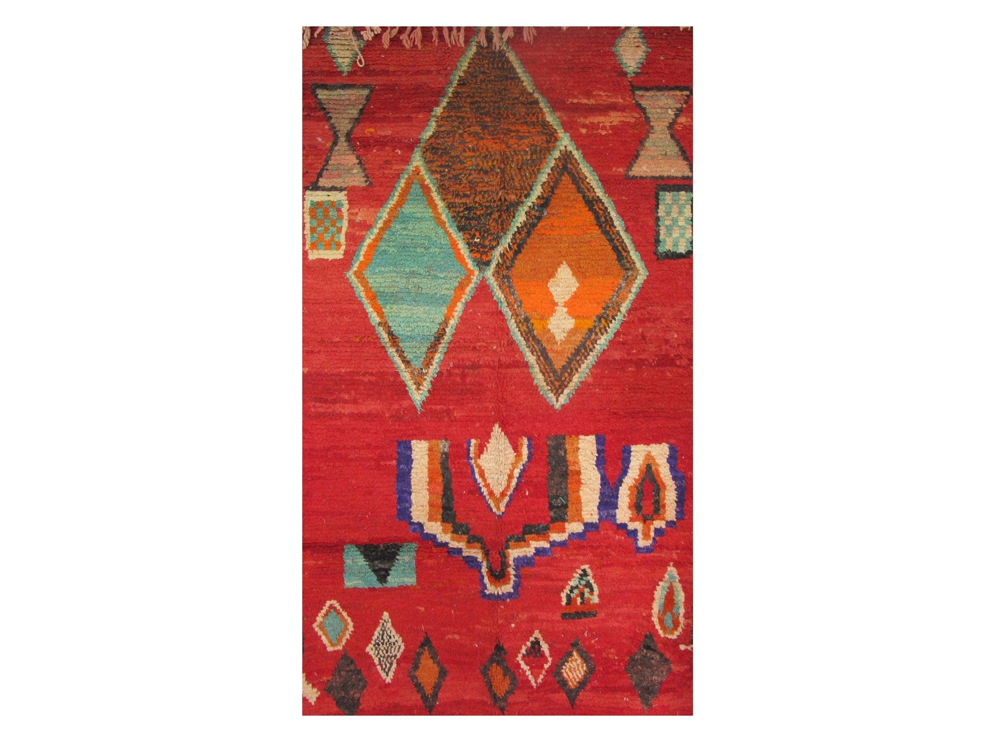 Vintage Moroccan Rug - Izebboudjen Morocco Collection Boujaad Rugs Of Morocco