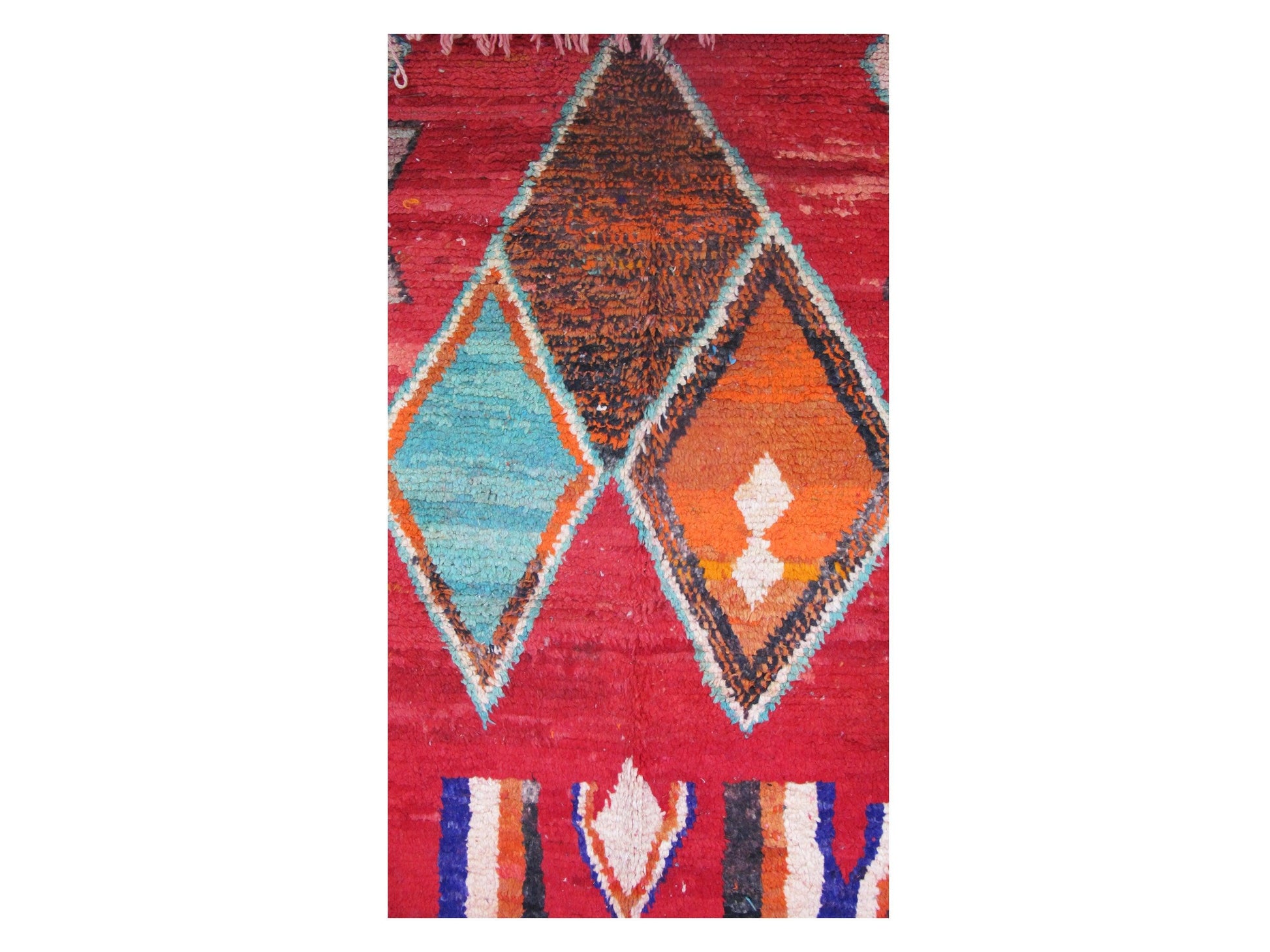 Vintage Moroccan Rug - Izebboudjen Morocco Collection Boujaad Rugs Of Morocco