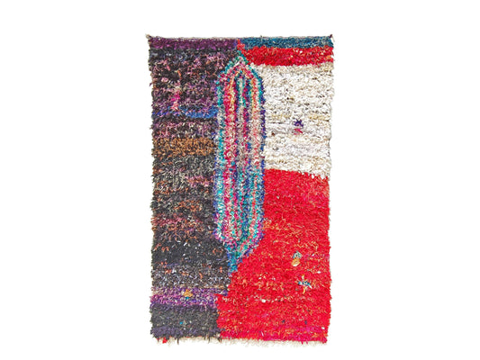 Vintage Moroccan Rug - Izil Morocco Collection Boucherouite Rugs Of Morocco
