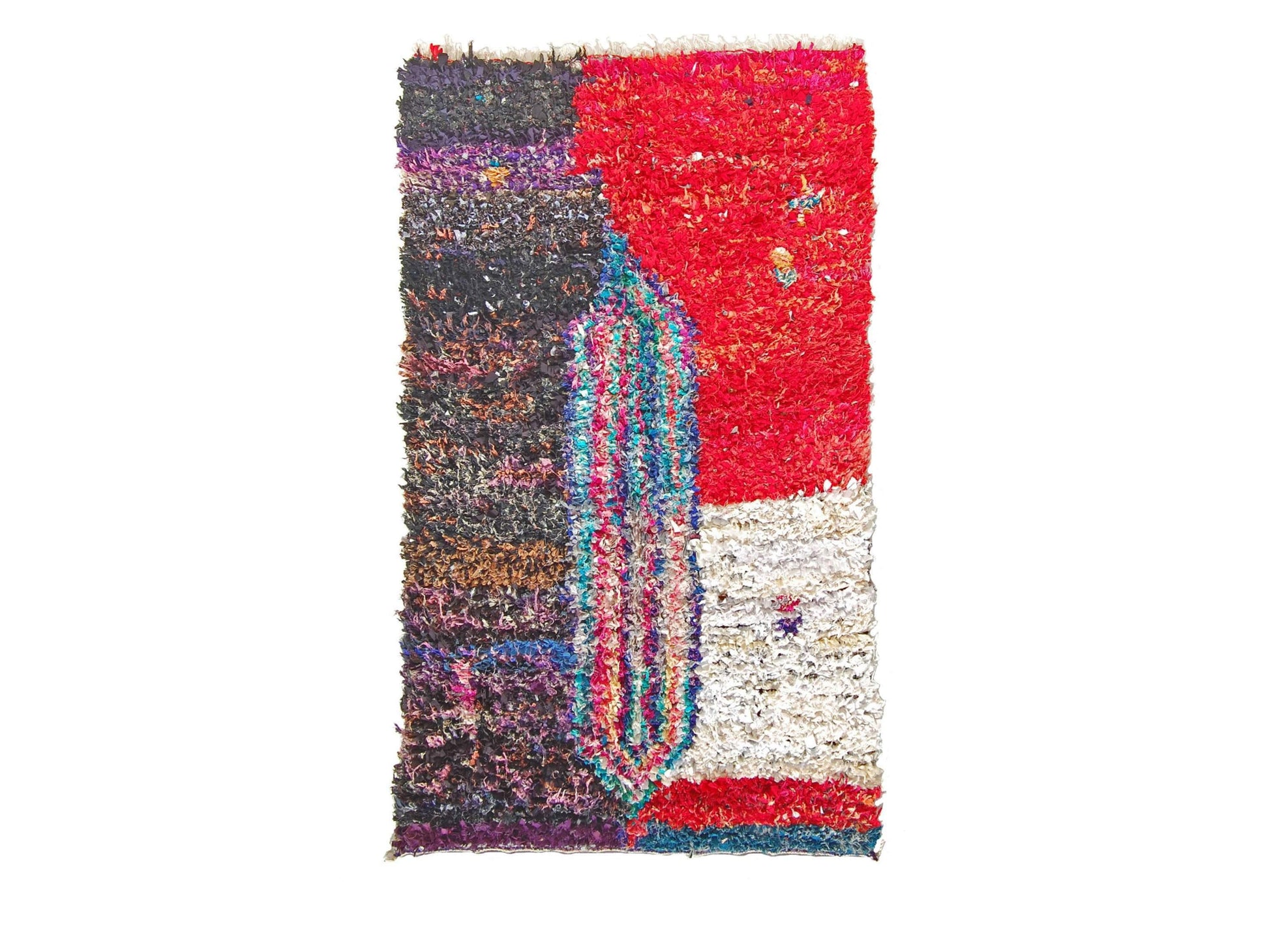 Vintage Moroccan Rug - Izil Morocco Collection Boucherouite Rugs Of Morocco
