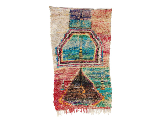Vintage Moroccan Rug - Liyasmina Morocco Collection Boucherouite Rugs Of Morocco