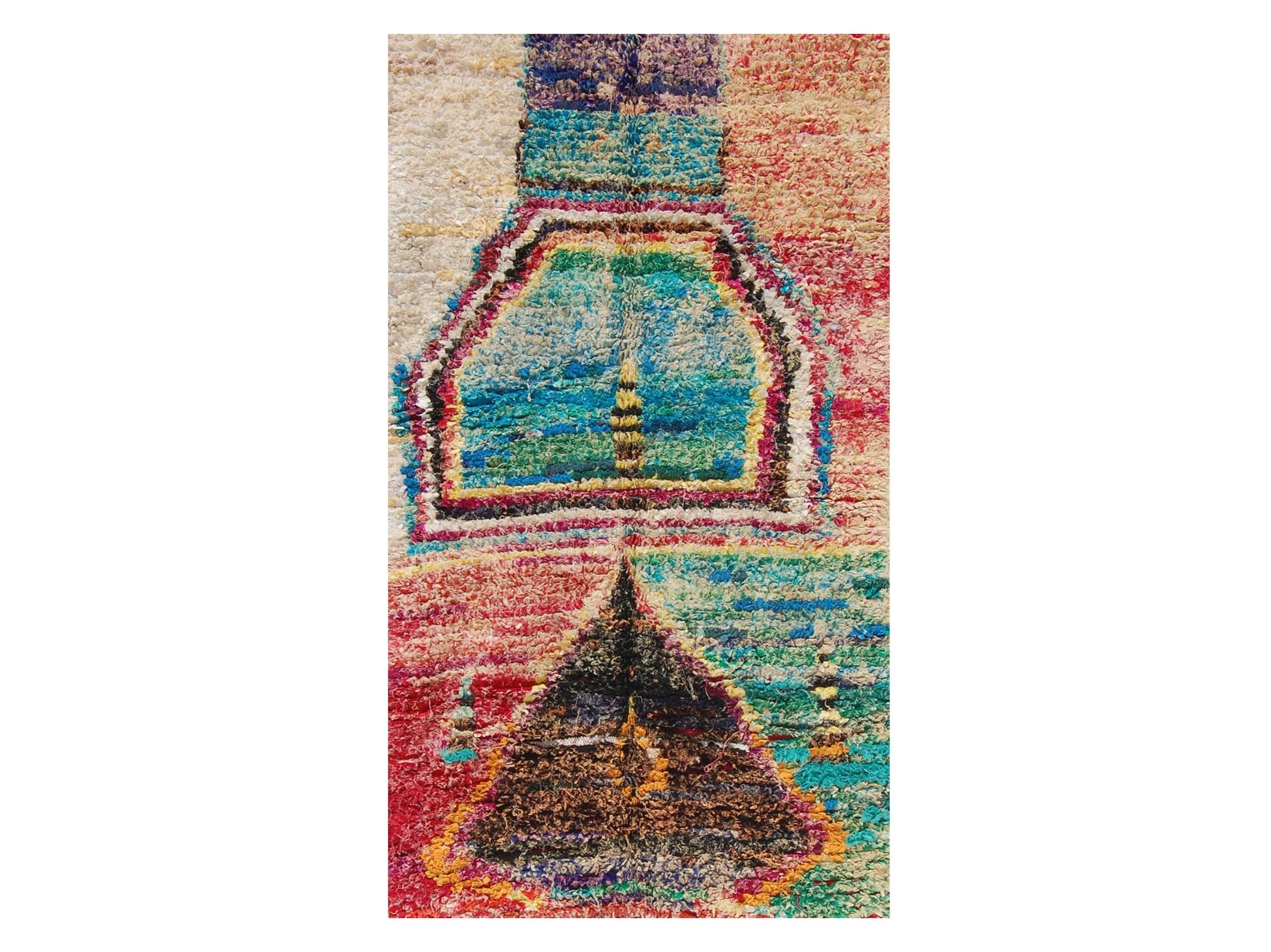 Vintage Moroccan Rug - Liyasmina Morocco Collection Boucherouite Rugs Of Morocco