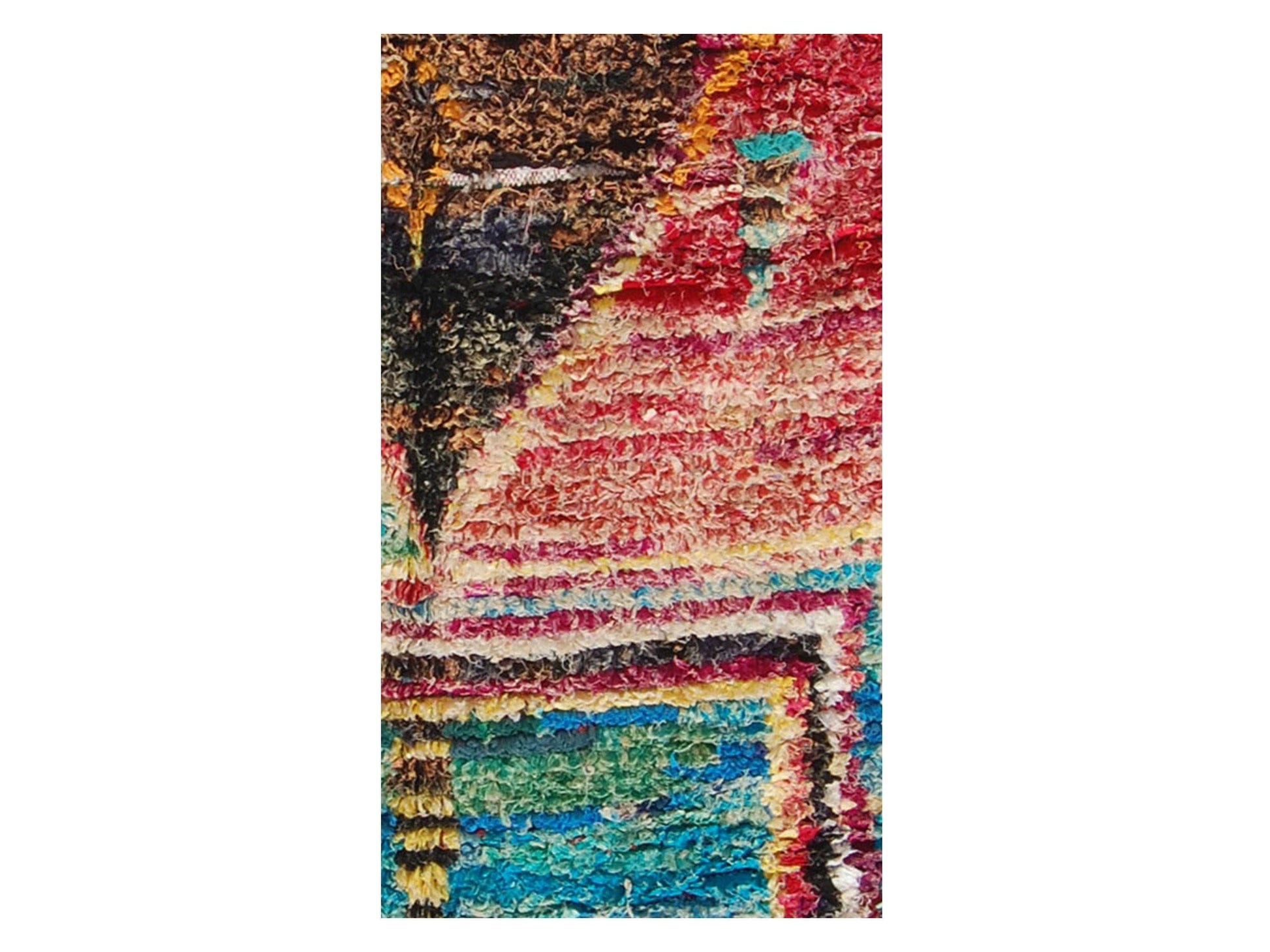 Vintage Moroccan Rug - Liyasmina Morocco Collection Boucherouite Rugs Of Morocco
