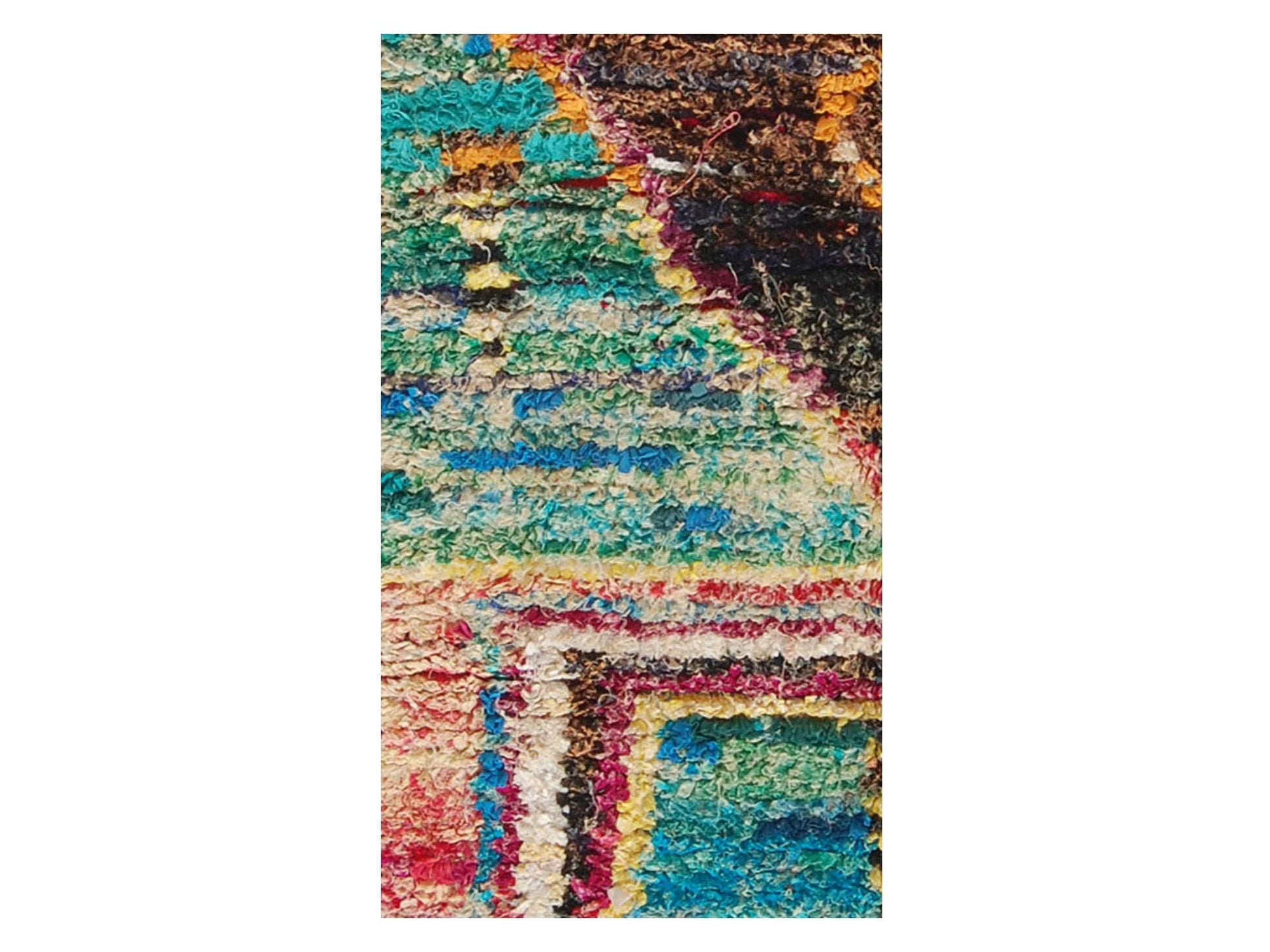 Vintage Moroccan Rug - Liyasmina Morocco Collection Boucherouite Rugs Of Morocco