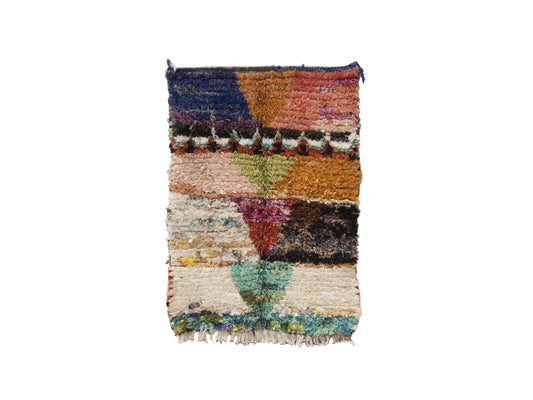 Vintage Moroccan Rug - Masilia Morocco Collection Boucherouite Rugs Of Morocco