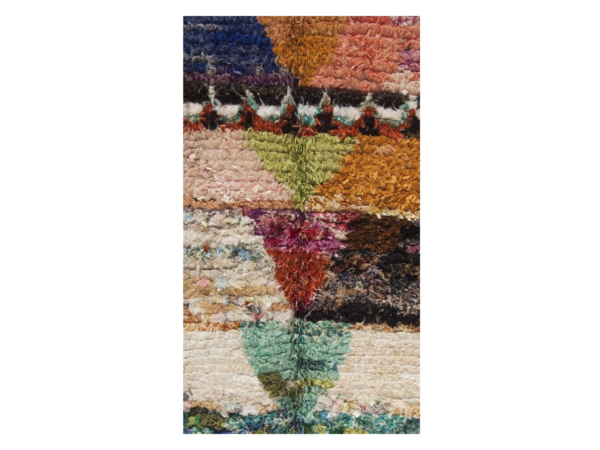 Vintage Moroccan Rug - Masilia Morocco Collection Boucherouite Rugs Of Morocco