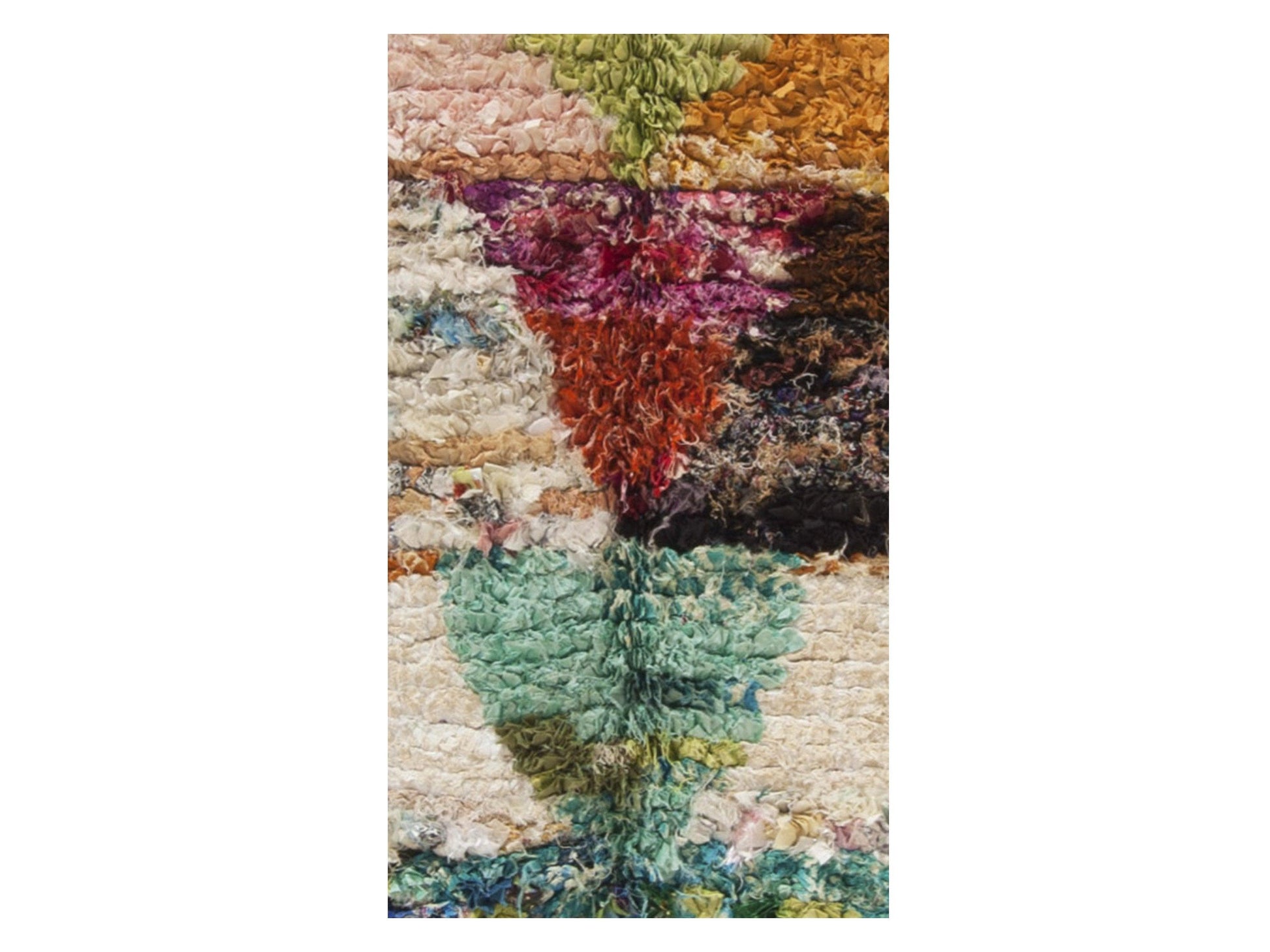 Vintage Moroccan Rug - Masilia Morocco Collection Boucherouite Rugs Of Morocco
