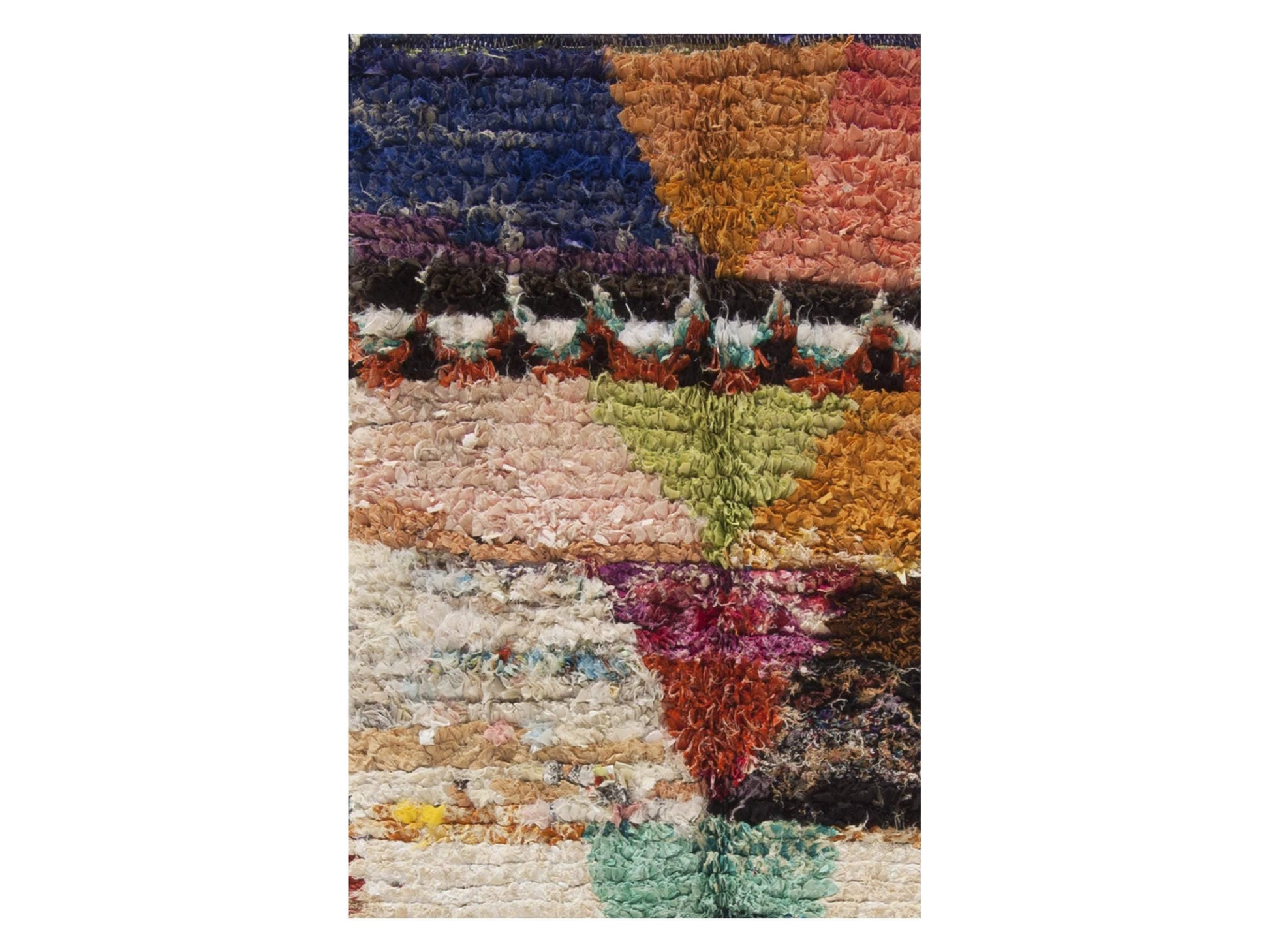 Vintage Moroccan Rug - Masilia Morocco Collection Boucherouite Rugs Of Morocco