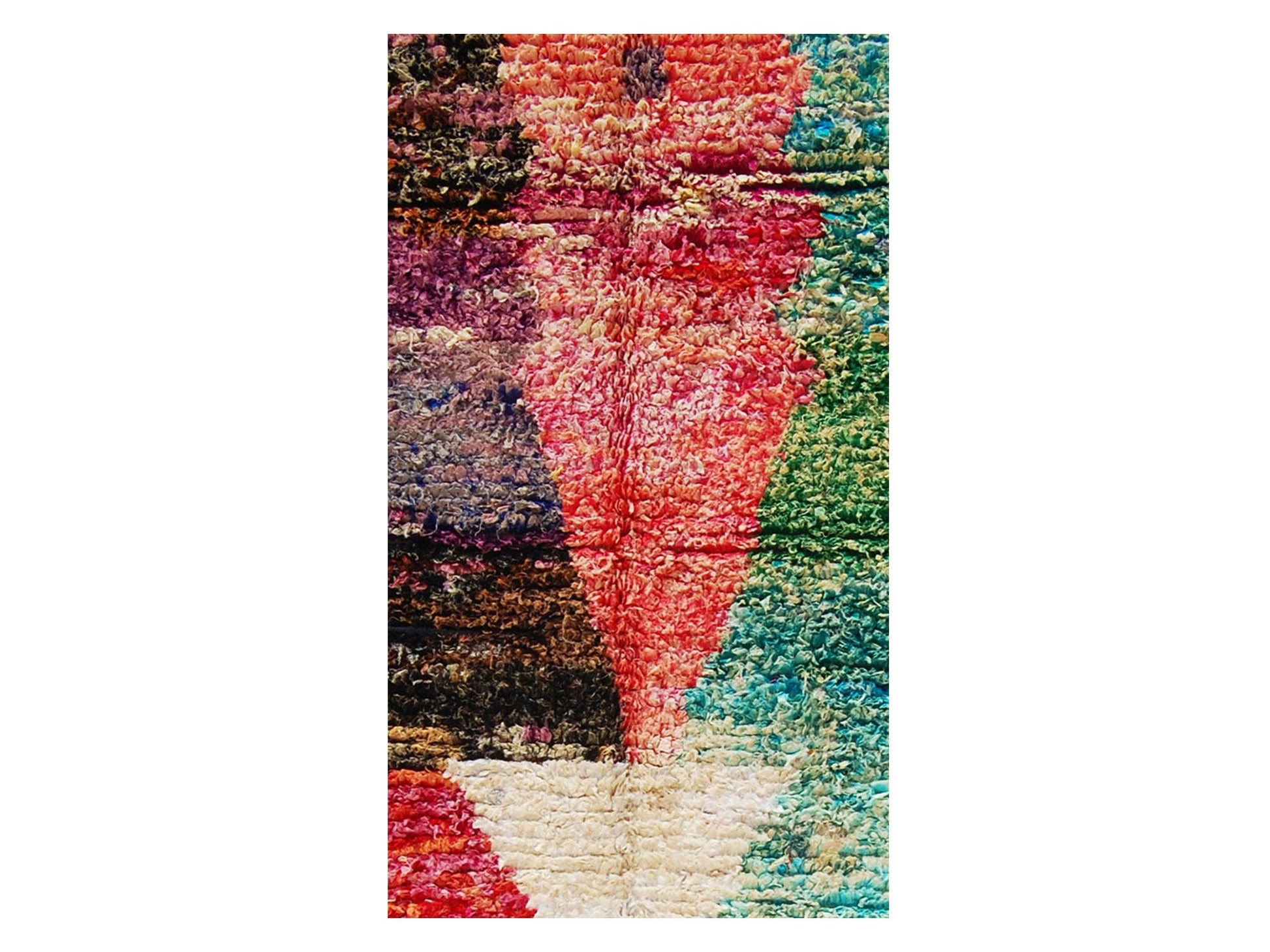 Vintage Moroccan Rug - Meddur Morocco Collection Boucherouite Rugs Of Morocco