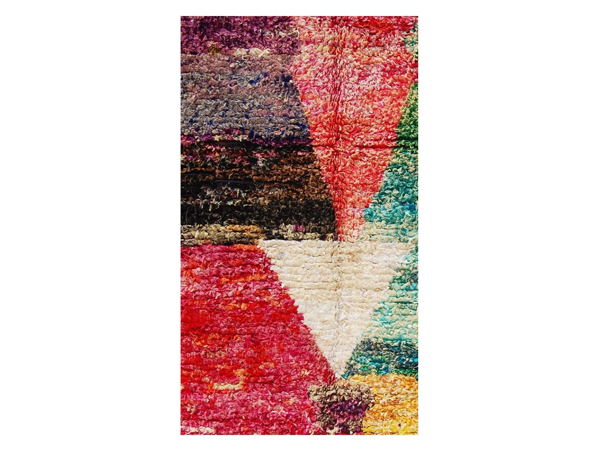 Vintage Moroccan Rug - Meddur Morocco Collection Boucherouite Rugs Of Morocco