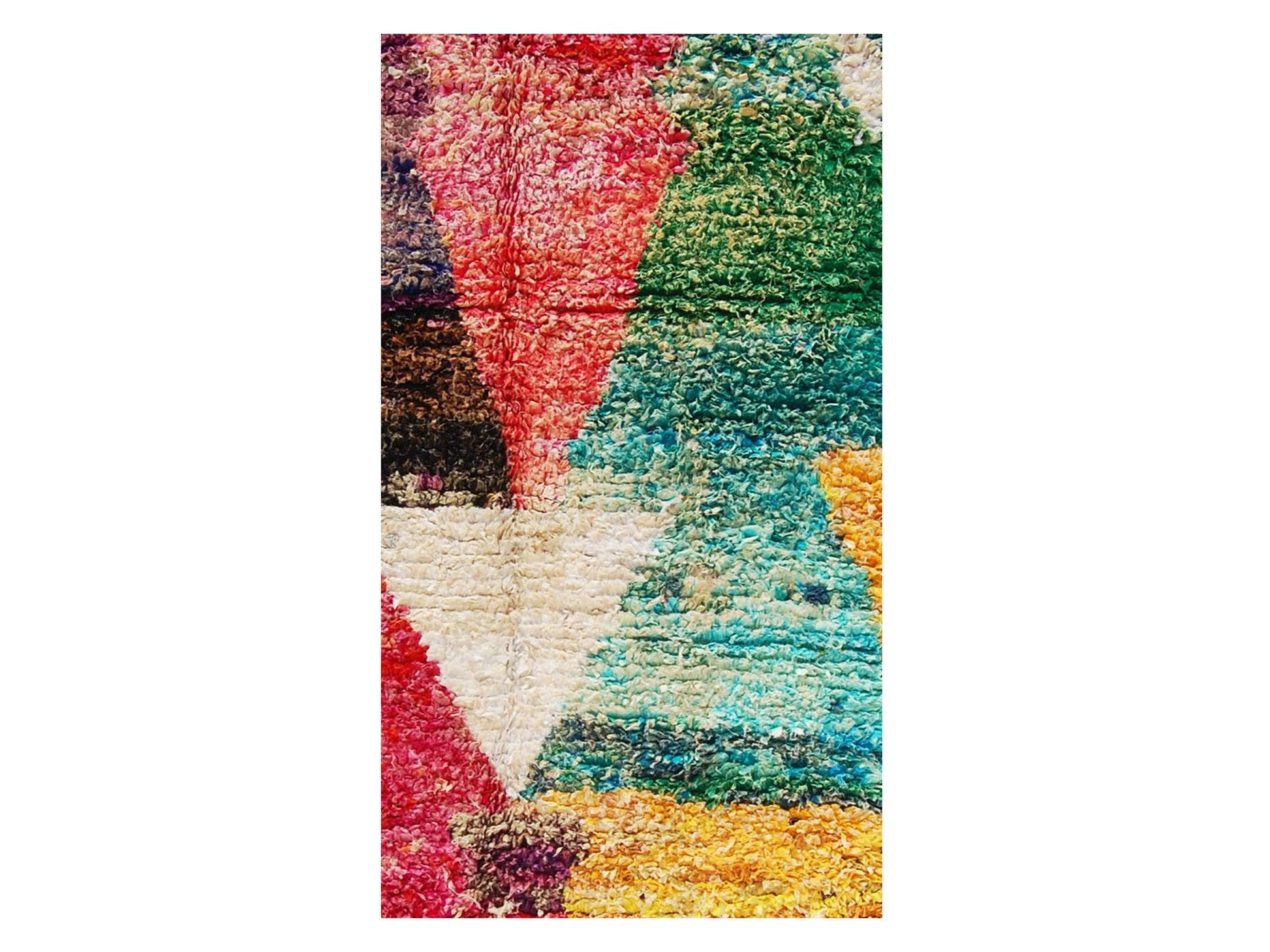 Vintage Moroccan Rug - Meddur Morocco Collection Boucherouite Rugs Of Morocco