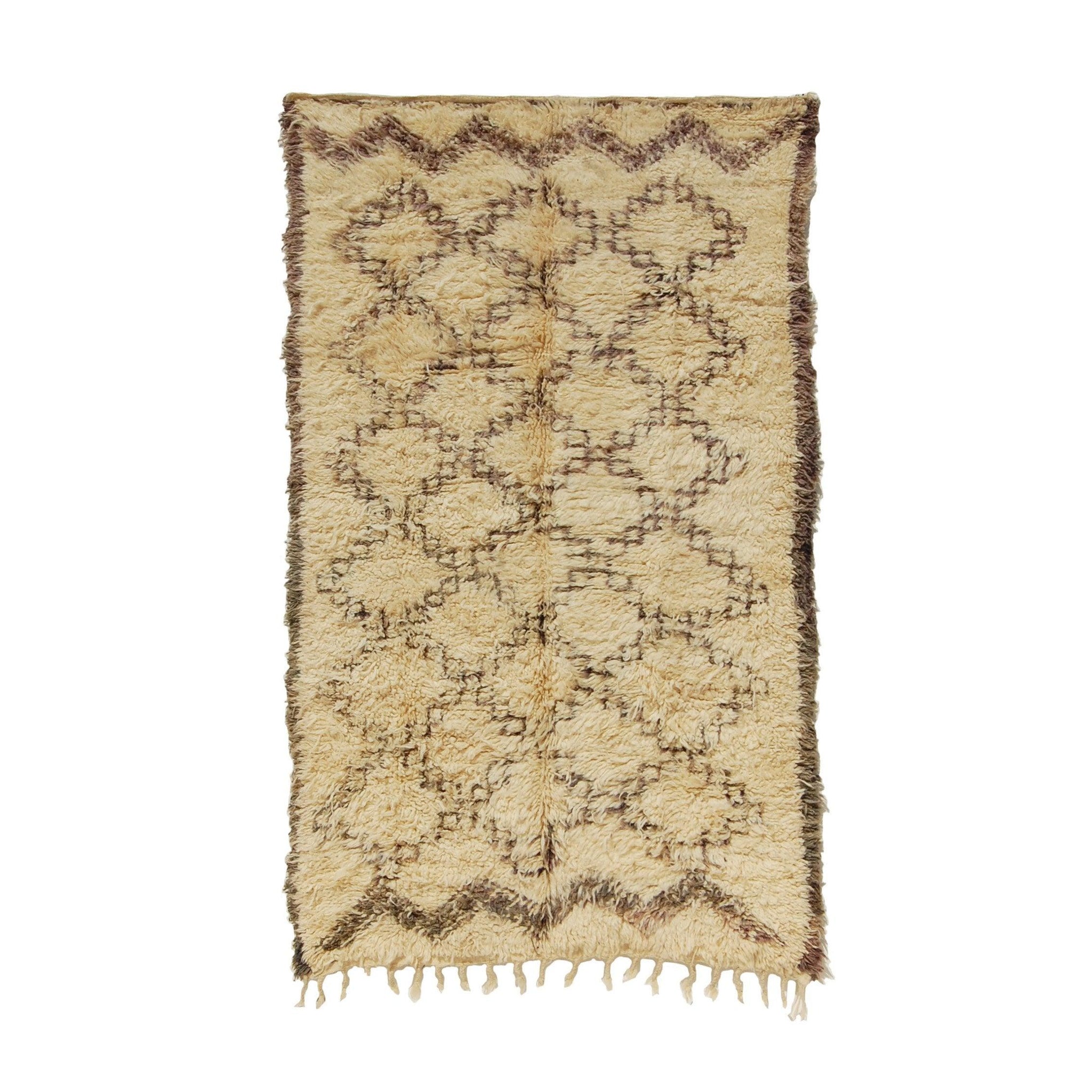 Vintage Moroccan Rug - Misk Morocco Collection Beni Ourain Rugs Of Morocco