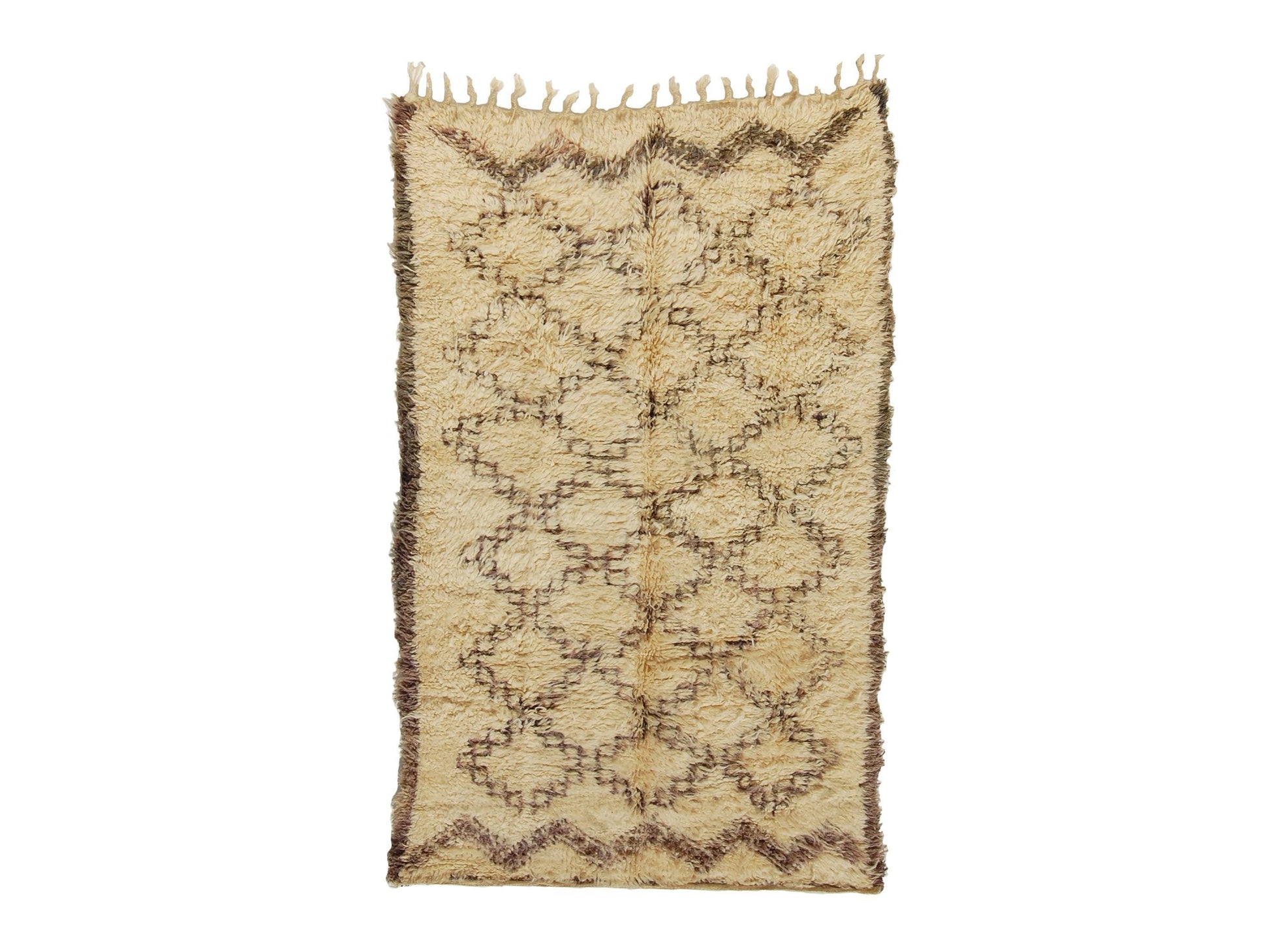 Vintage Moroccan Rug - Misk Morocco Collection Beni Ourain Rugs Of Morocco