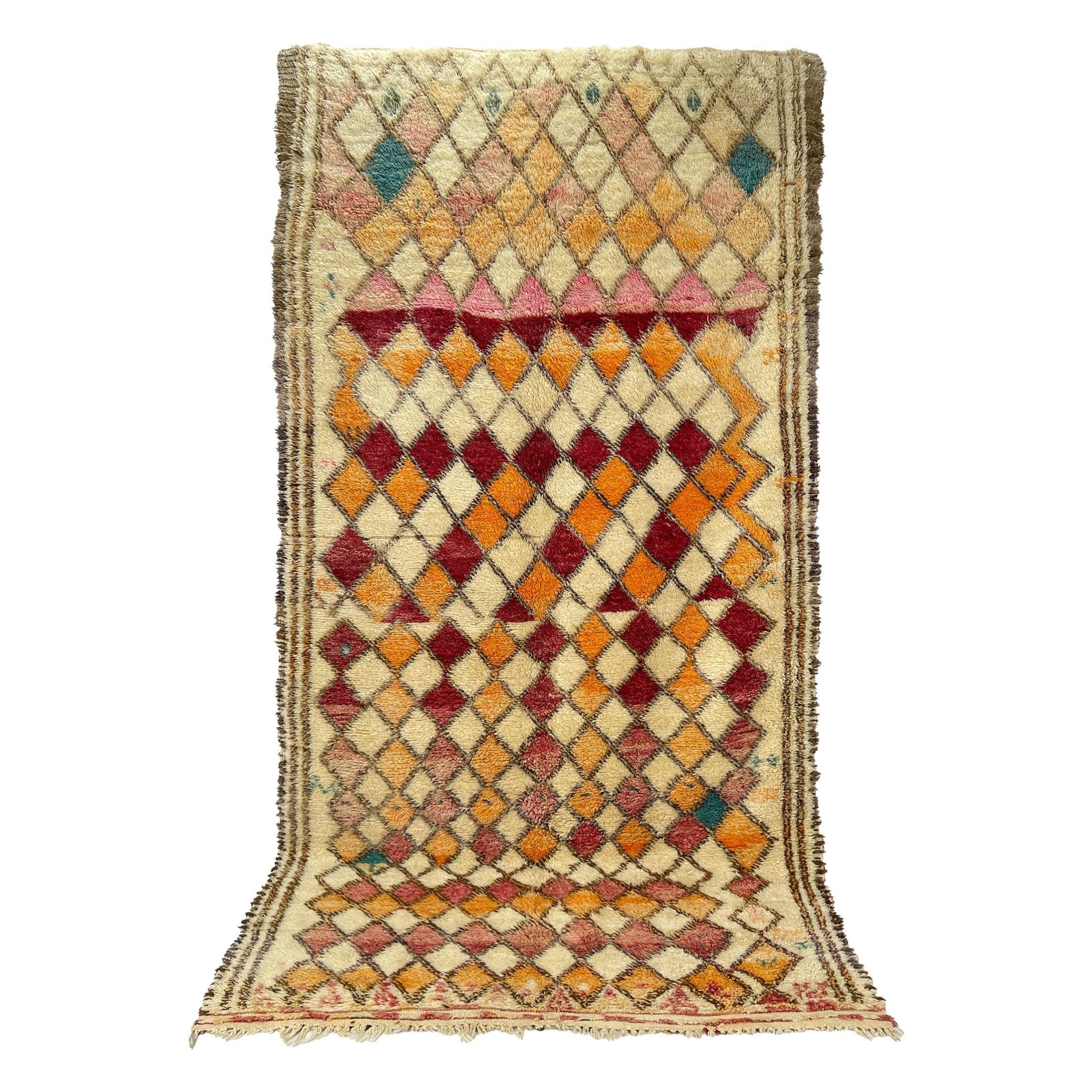 Vintage Moroccan Rug - Mosaic Morocco Collection Beni Ourain Rugs Of Morocco