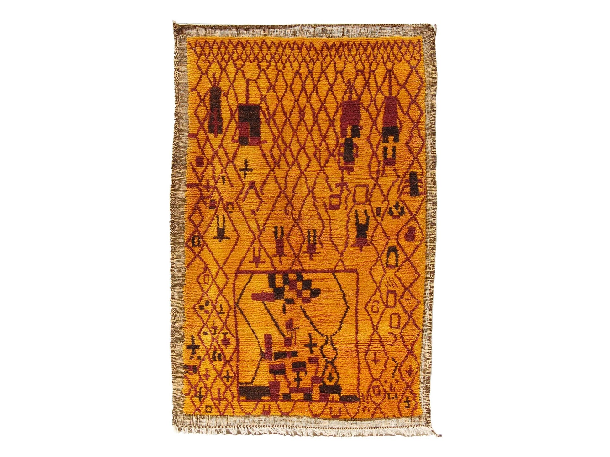 Vintage Moroccan Rug - Priest Morocco Collection Azilal Rugs Of Morocco