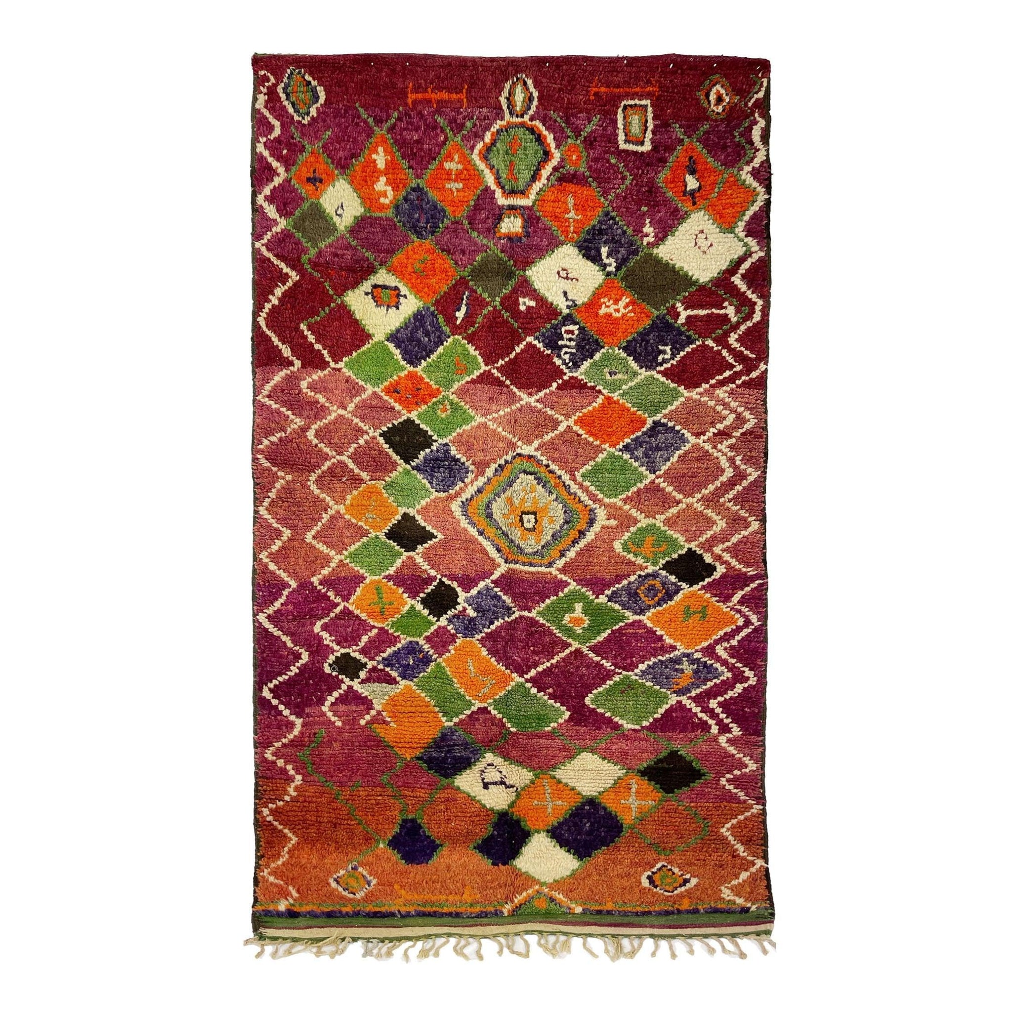 Vintage Moroccan Rug - Remadi Morocco Collection Boujaad Rugs Of Morocco