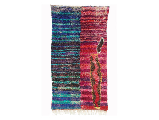 Vintage Moroccan Rug - Tafoukt Morocco Collection Boucherouite Rugs Of Morocco