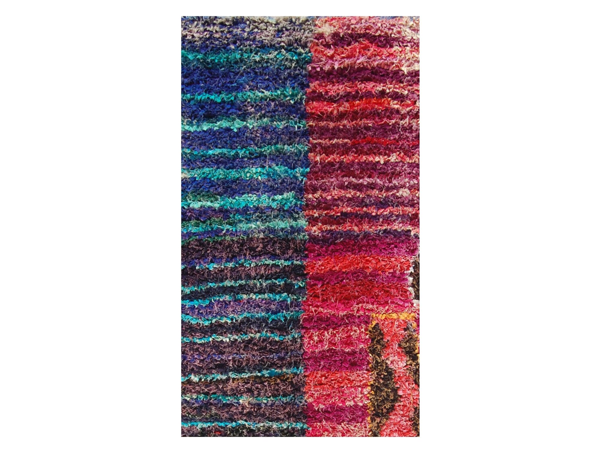 Vintage Moroccan Rug - Tafoukt Morocco Collection Boucherouite Rugs Of Morocco
