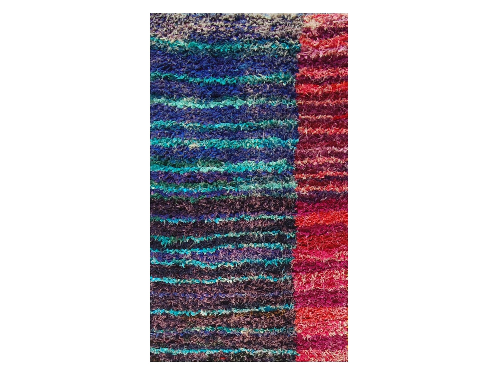 Vintage Moroccan Rug - Tafoukt Morocco Collection Boucherouite Rugs Of Morocco