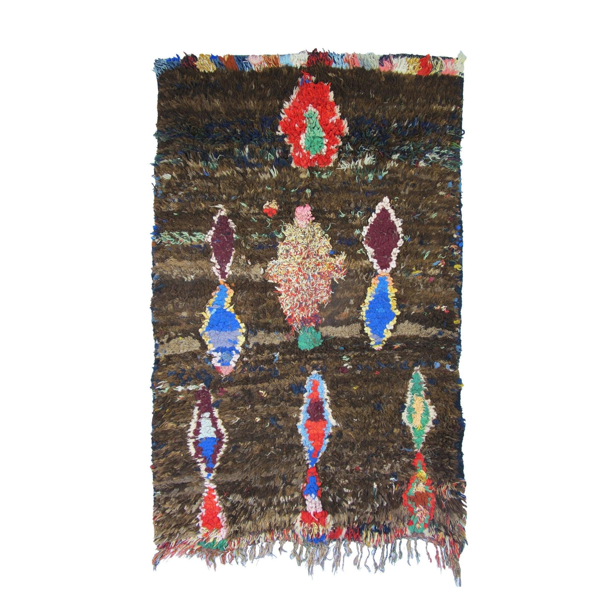 Vintage Moroccan Rug - Talasin Morocco Collection Boucherouite Rugs Of Morocco