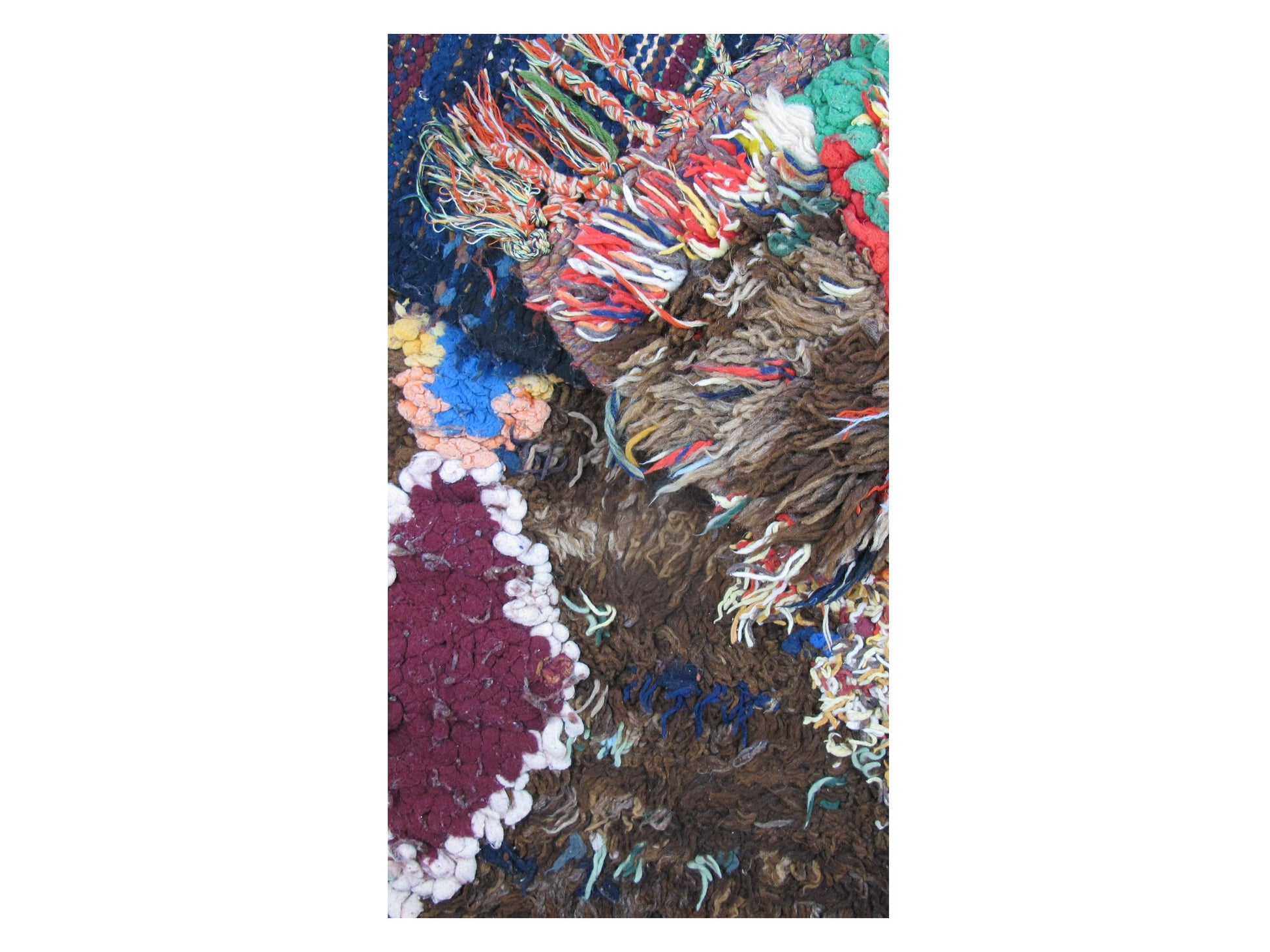 Vintage Moroccan Rug - Talasin Morocco Collection Boucherouite Rugs Of Morocco