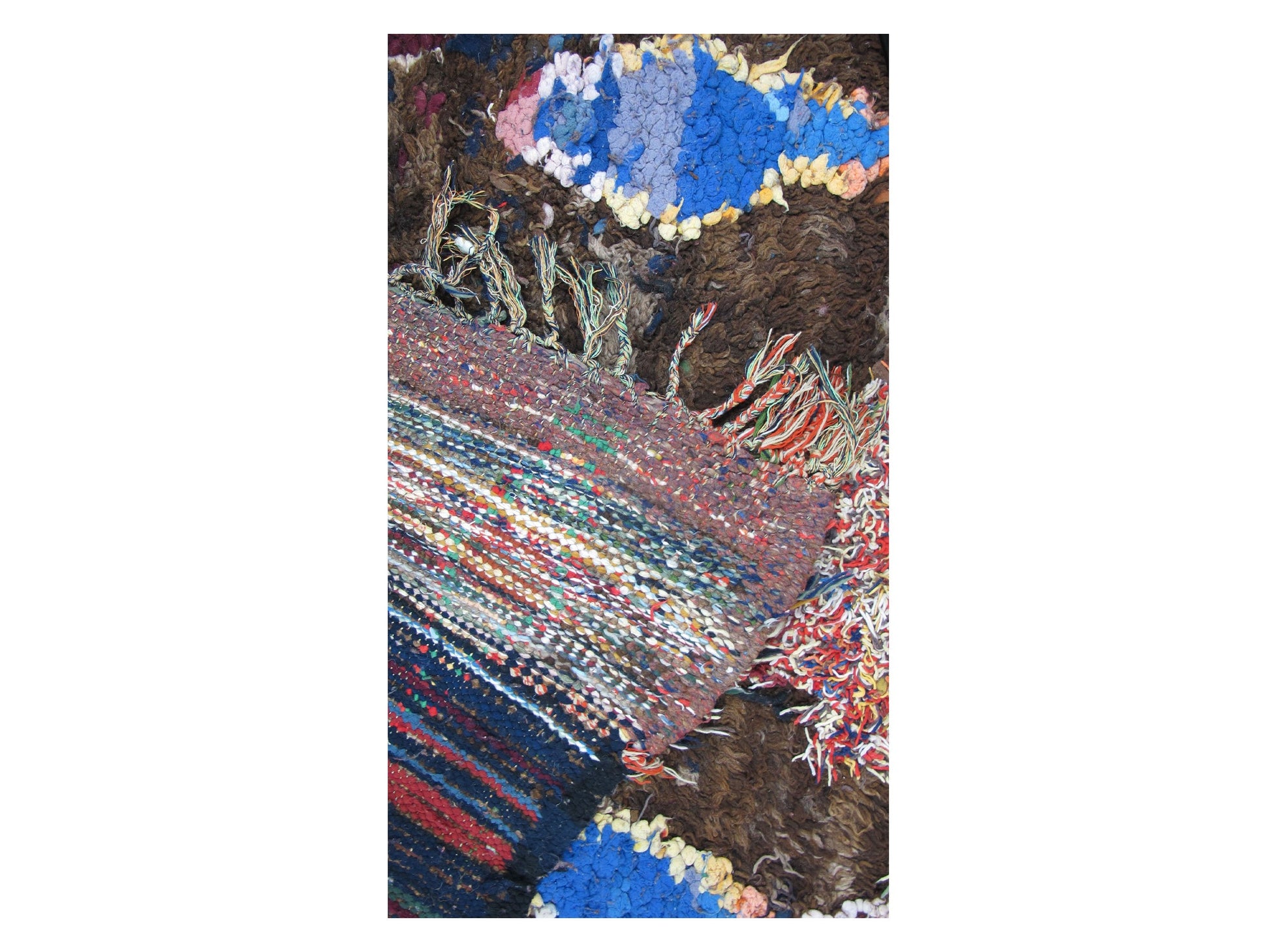Vintage Moroccan Rug - Talasin Morocco Collection Boucherouite Rugs Of Morocco