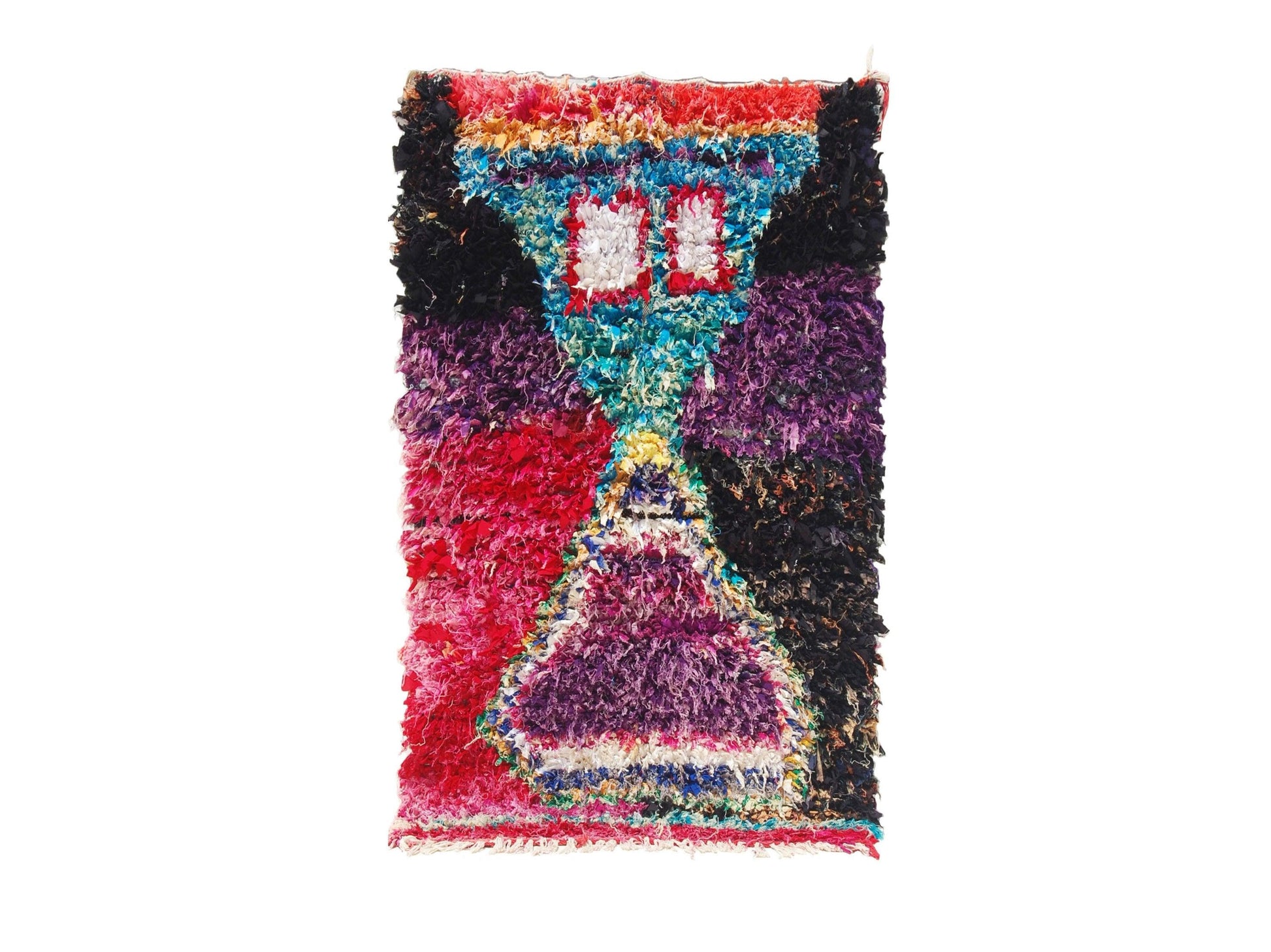 Vintage Moroccan Rug - Tamaris Morocco Collection Boucherouite Rugs Of Morocco