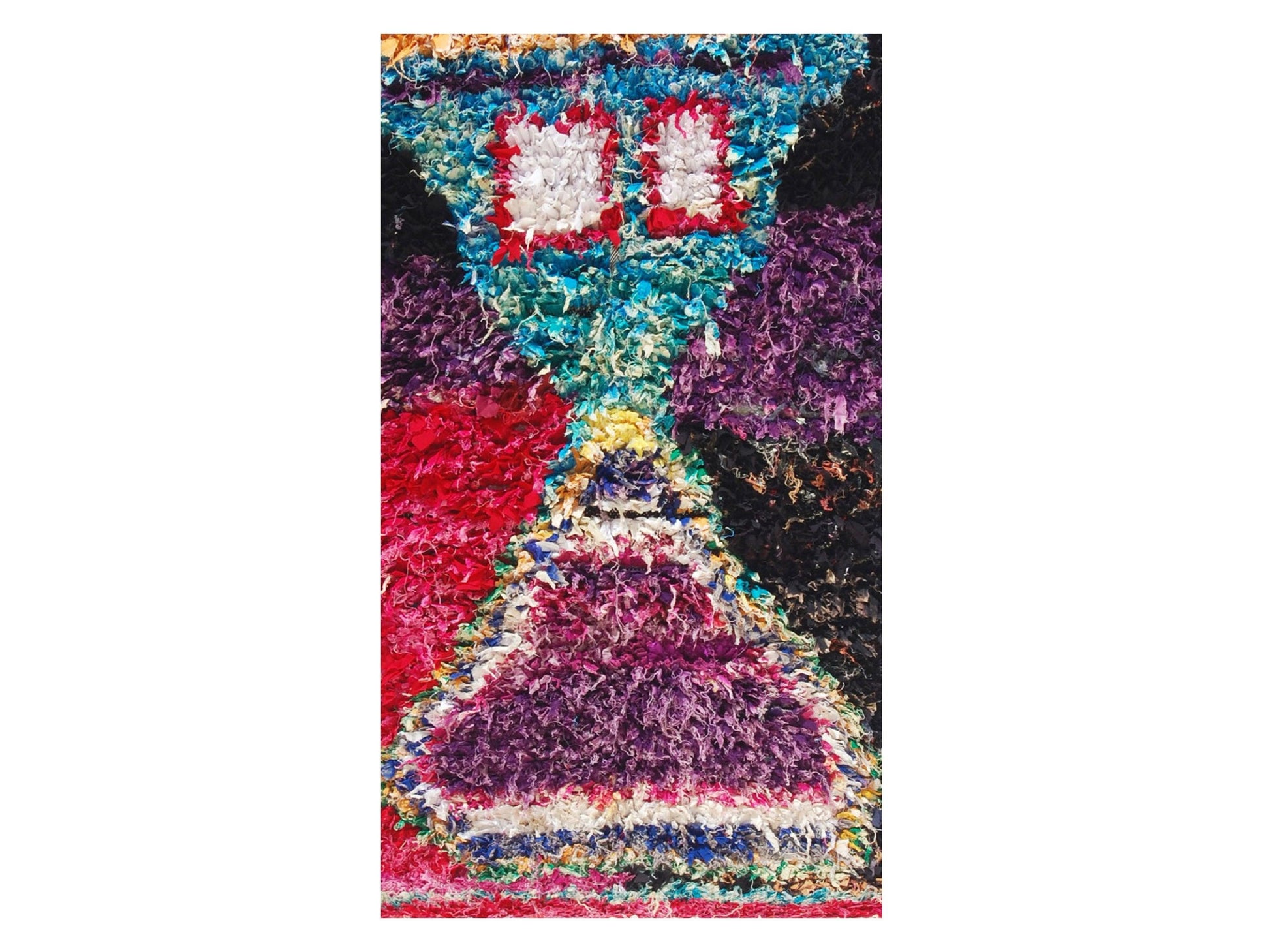 Vintage Moroccan Rug - Tamaris Morocco Collection Boucherouite Rugs Of Morocco