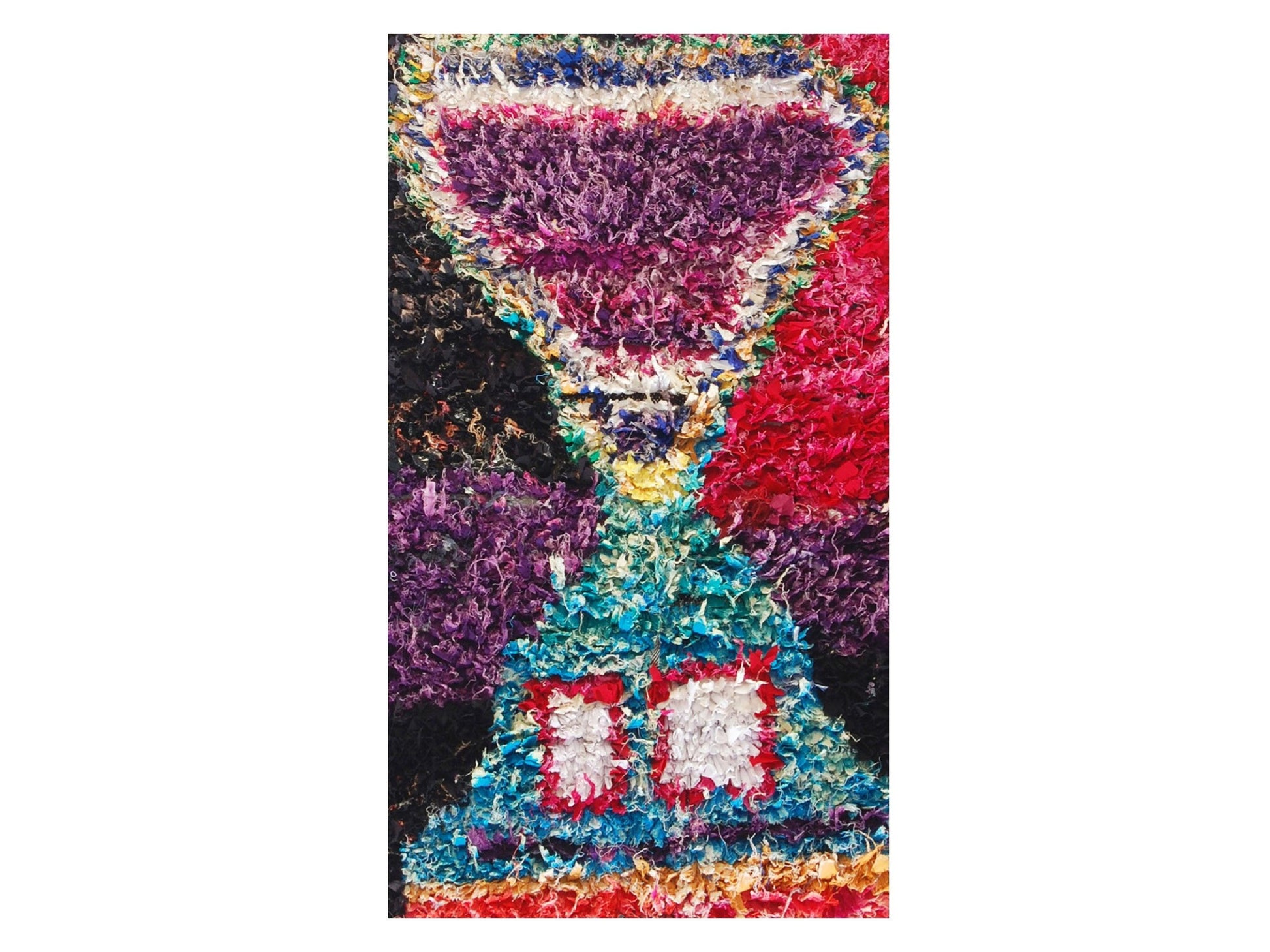 Vintage Moroccan Rug - Tamaris Morocco Collection Boucherouite Rugs Of Morocco
