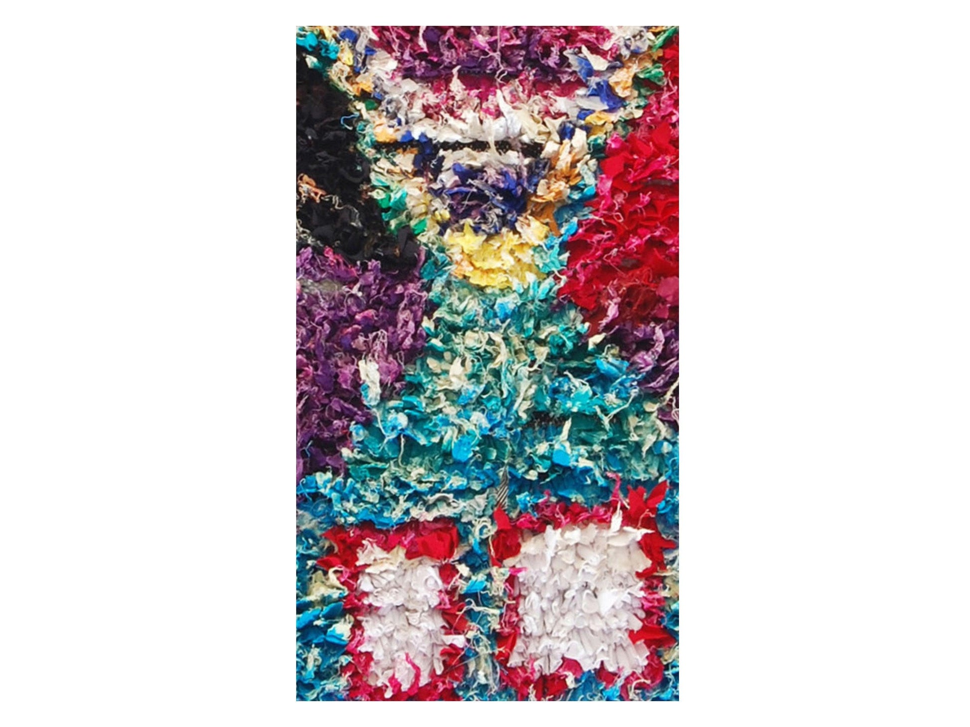 Vintage Moroccan Rug - Tamaris Morocco Collection Boucherouite Rugs Of Morocco