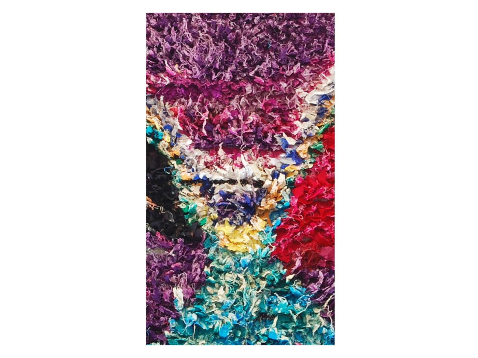 Vintage Moroccan Rug - Tamaris Morocco Collection Boucherouite Rugs Of Morocco