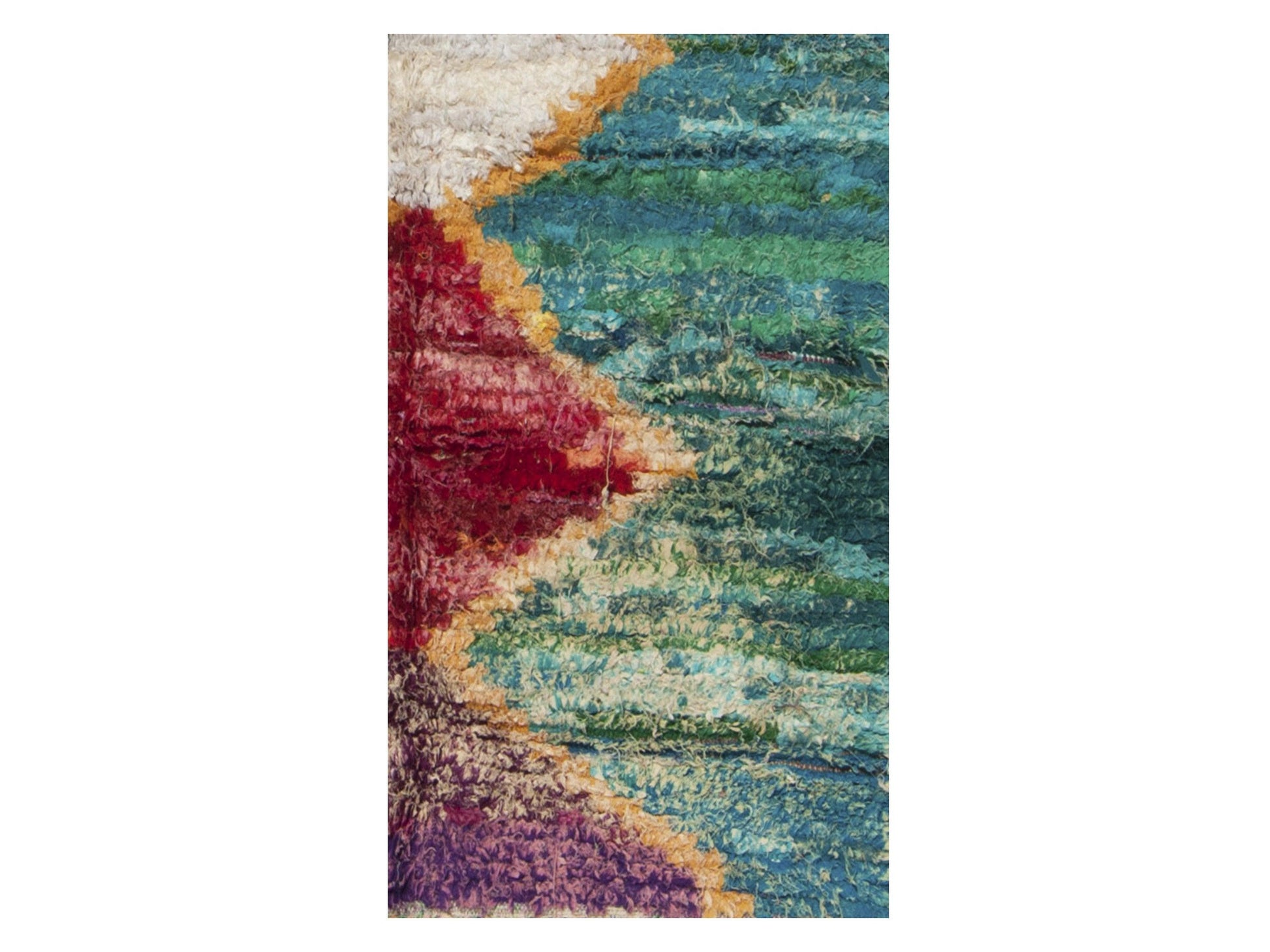 Vintage Moroccan Rug - Tamazight Morocco Collection Boucherouite Rugs Of Morocco