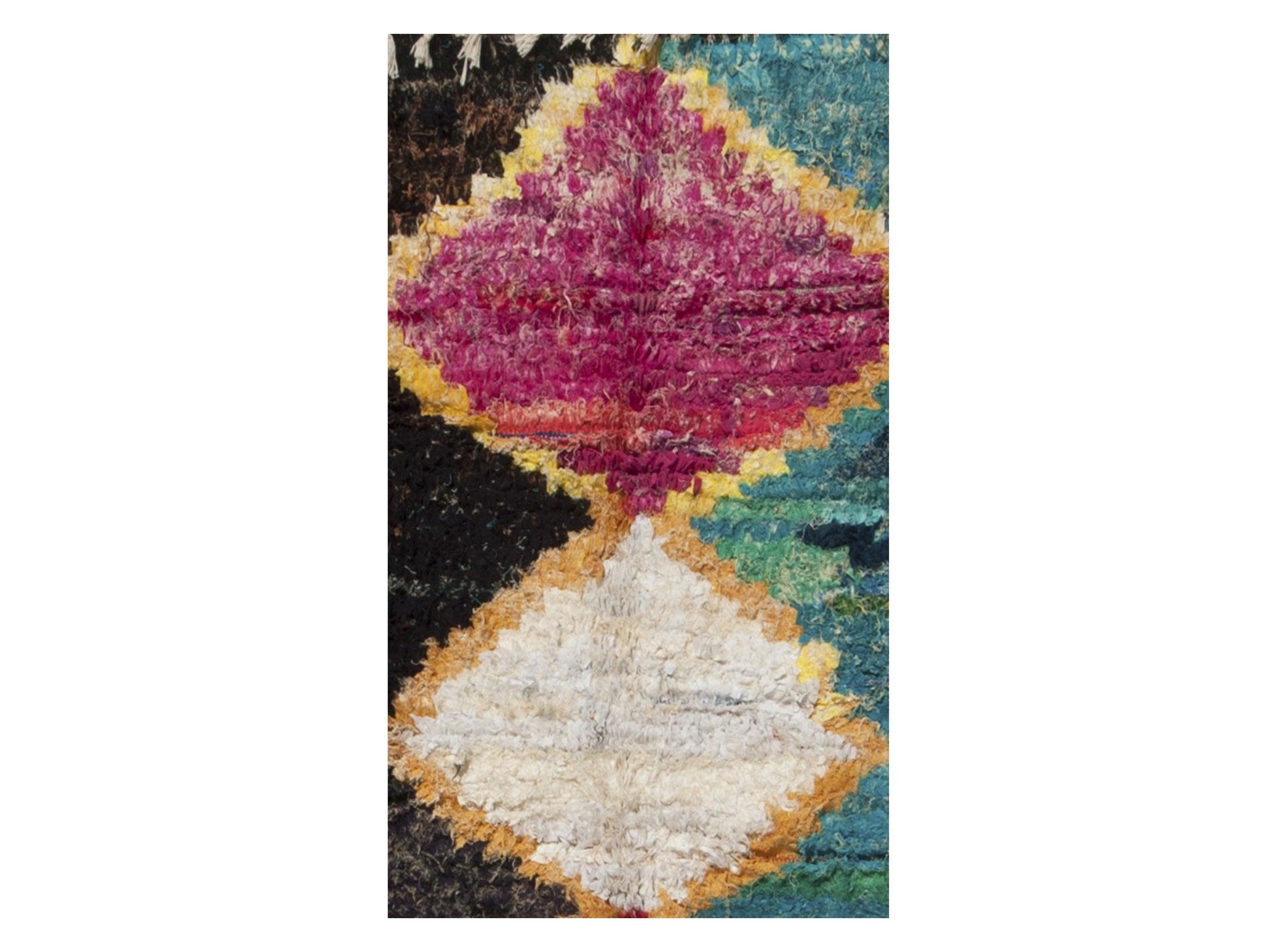 Vintage Moroccan Rug - Tamazight Morocco Collection Boucherouite Rugs Of Morocco