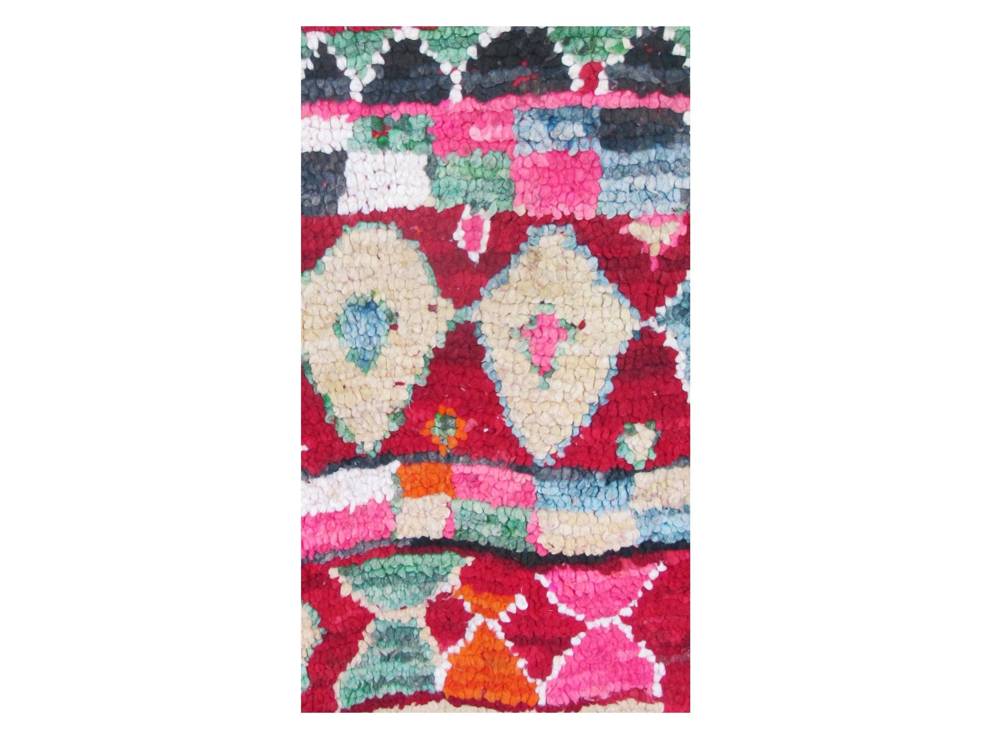 Vintage Moroccan Rug - Tamenzut Morocco Collection Boujaad Rugs Of Morocco