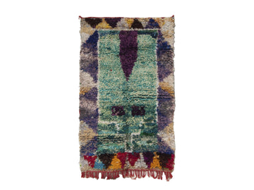 Vintage Moroccan Rug - Tanirt Morocco Collection Boucherouite Rugs Of Morocco