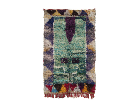 Vintage Moroccan Rug - Tanirt Morocco Collection Boucherouite Rugs Of Morocco