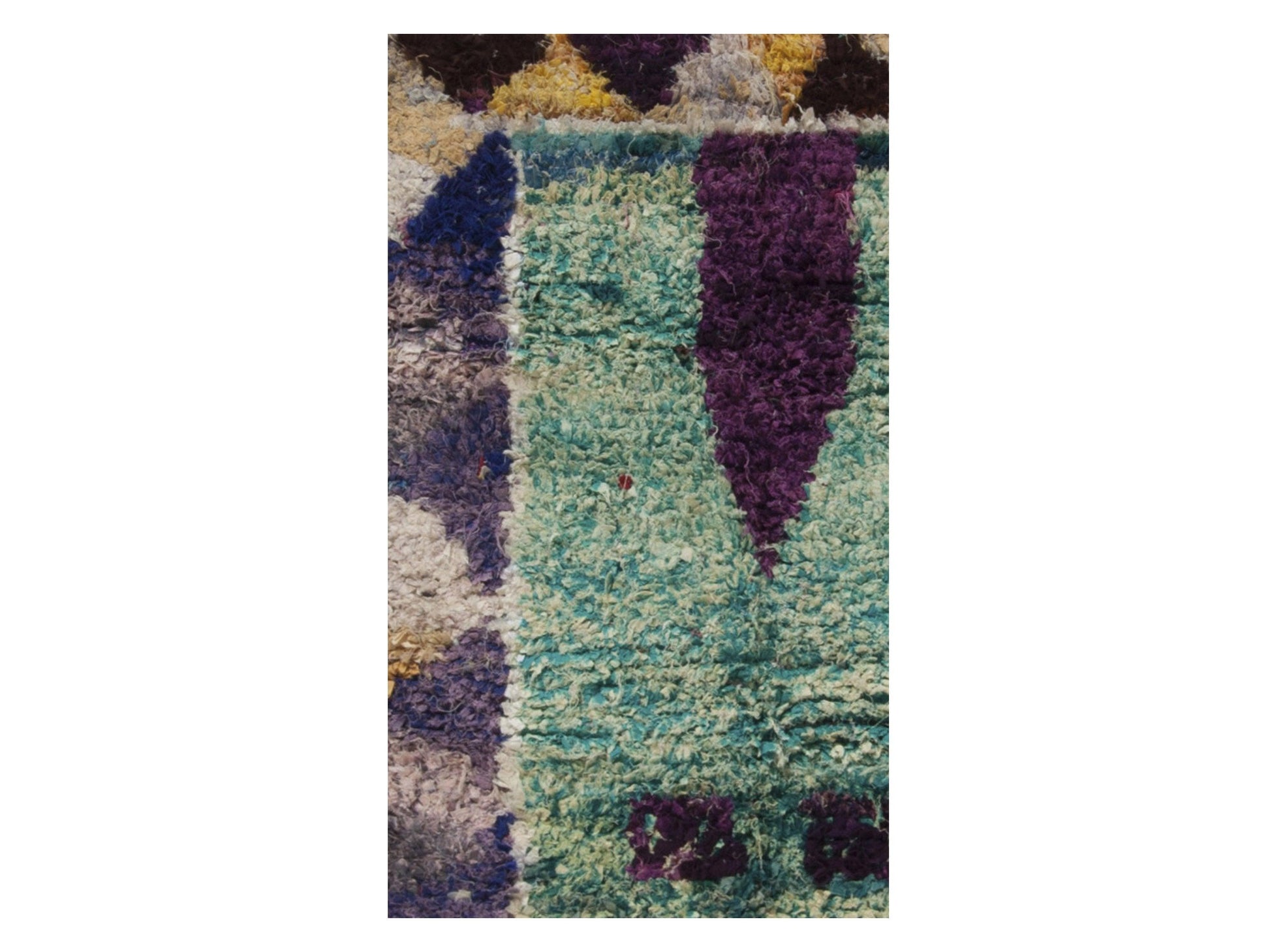 Vintage Moroccan Rug - Tanirt Morocco Collection Boucherouite Rugs Of Morocco
