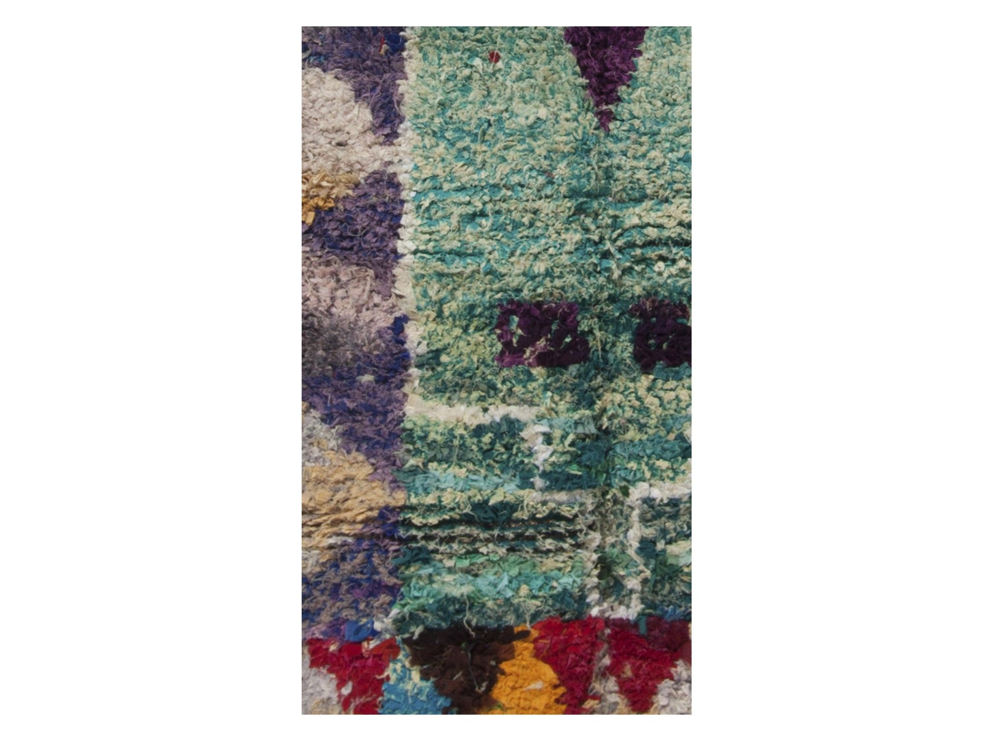 Vintage Moroccan Rug - Tanirt Morocco Collection Boucherouite Rugs Of Morocco