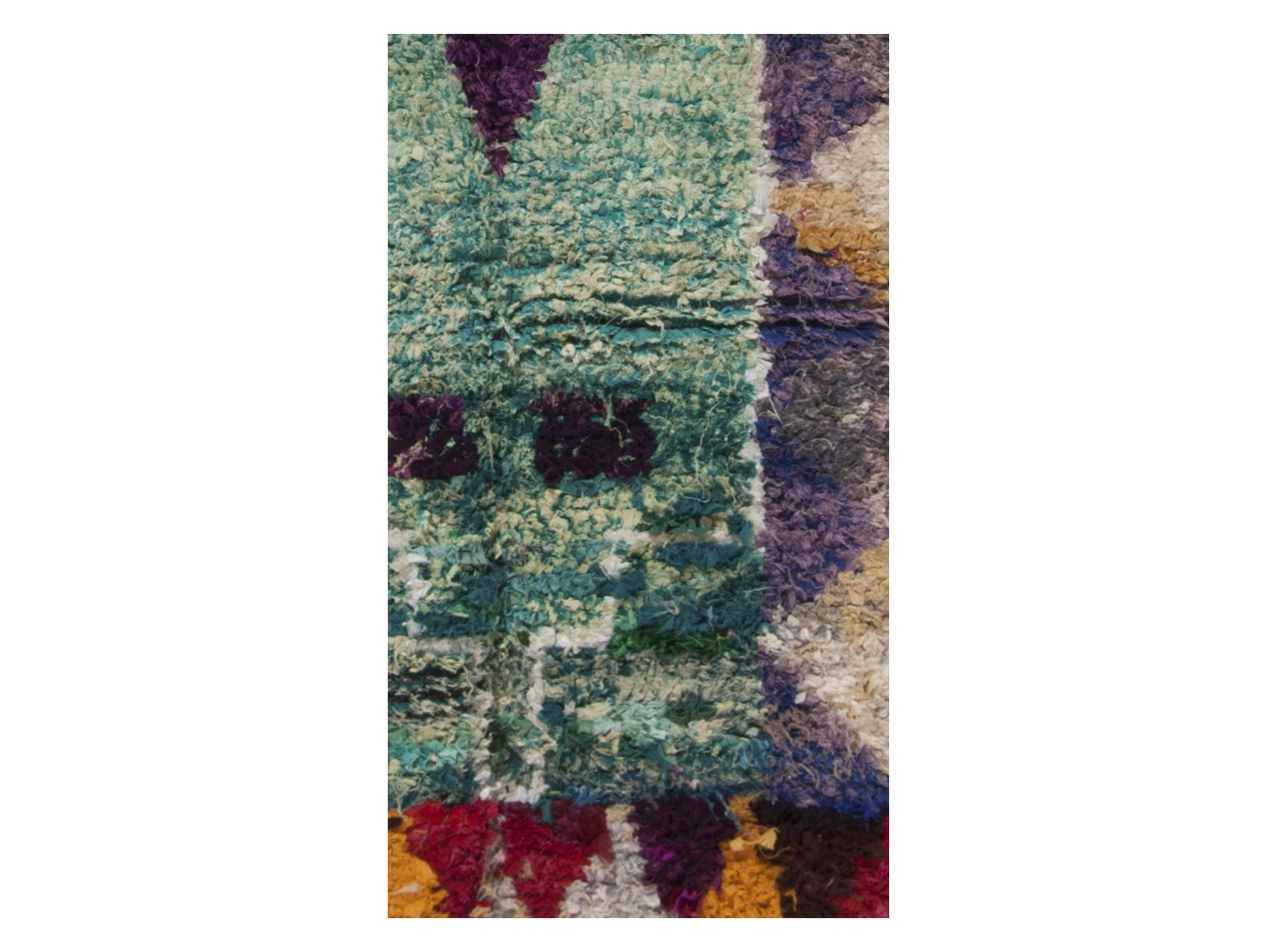 Vintage Moroccan Rug - Tanirt Morocco Collection Boucherouite Rugs Of Morocco