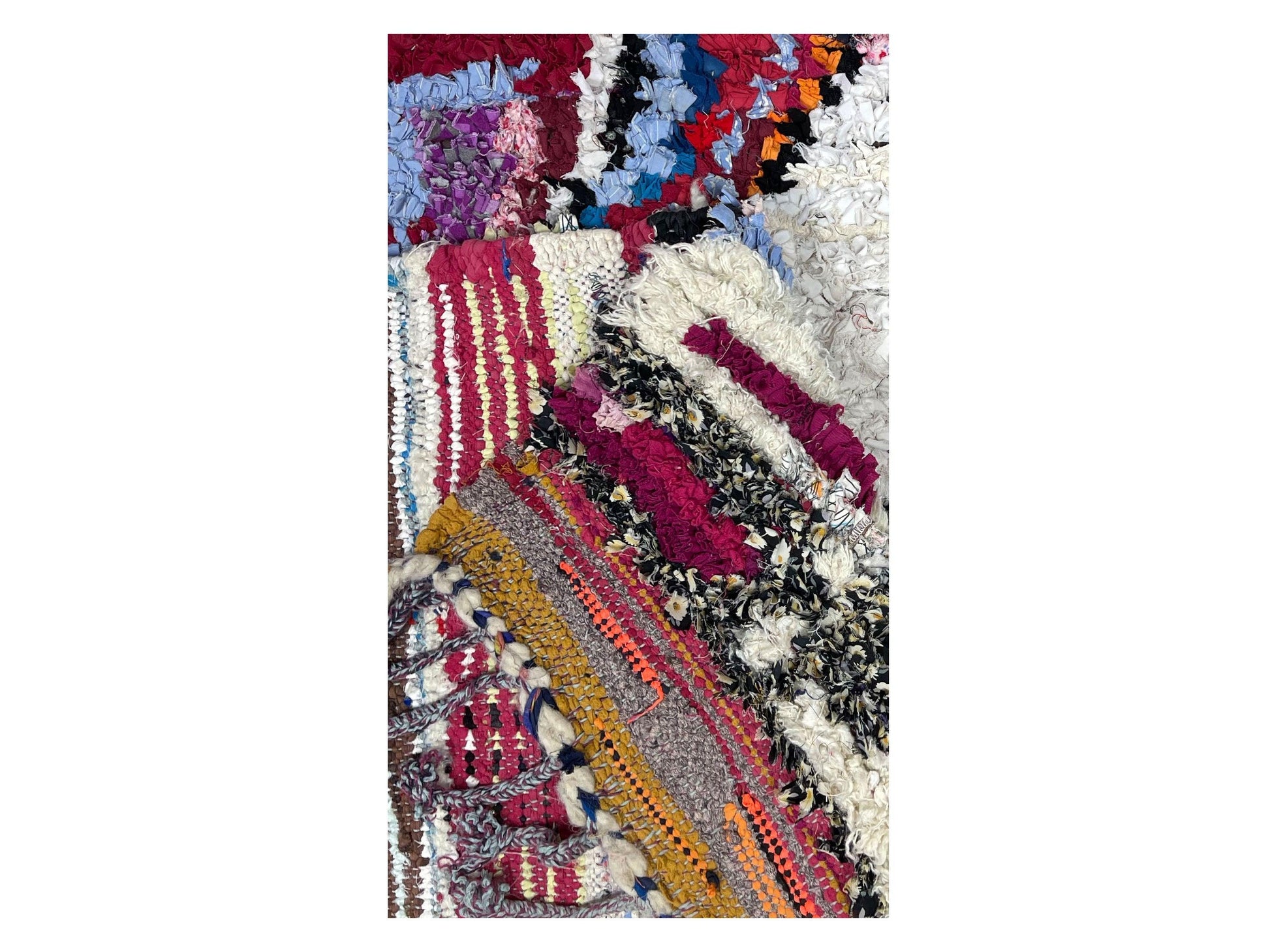 Vintage Moroccan Rug - Tharara Morocco Collection Boucherouite Rugs Of Morocco